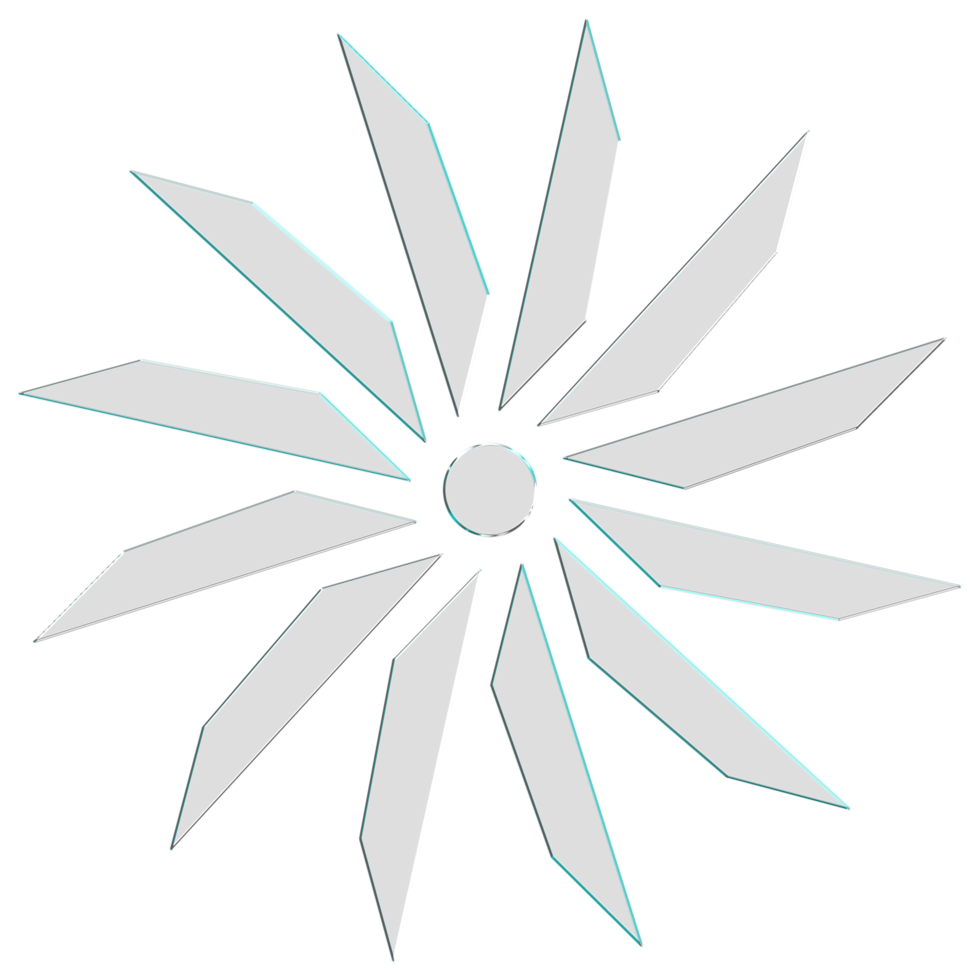 Form holografisch mit Metalleffekt. satz von ethnischem stern, rahmen, gitter, kreis, kreisförmig, realistisches 3d-rendering. Die Sammlung abstrakter Formen ist eine trendige Mischung aus geometrischen Formen png