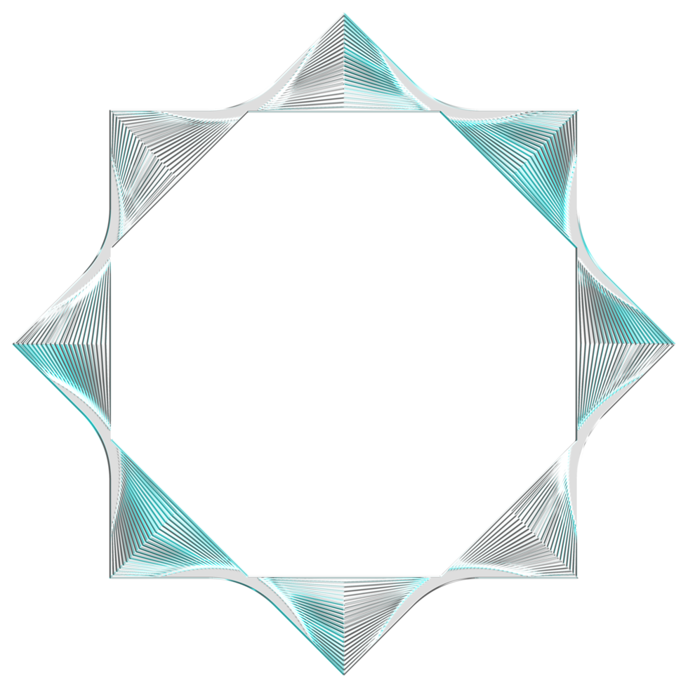 Shape holographic with metal effect . Set of ethnic star, frame, grid ,circle, circular, Realistic 3d render. Abstract shapes collection is a trending mixture of geometric shapes png