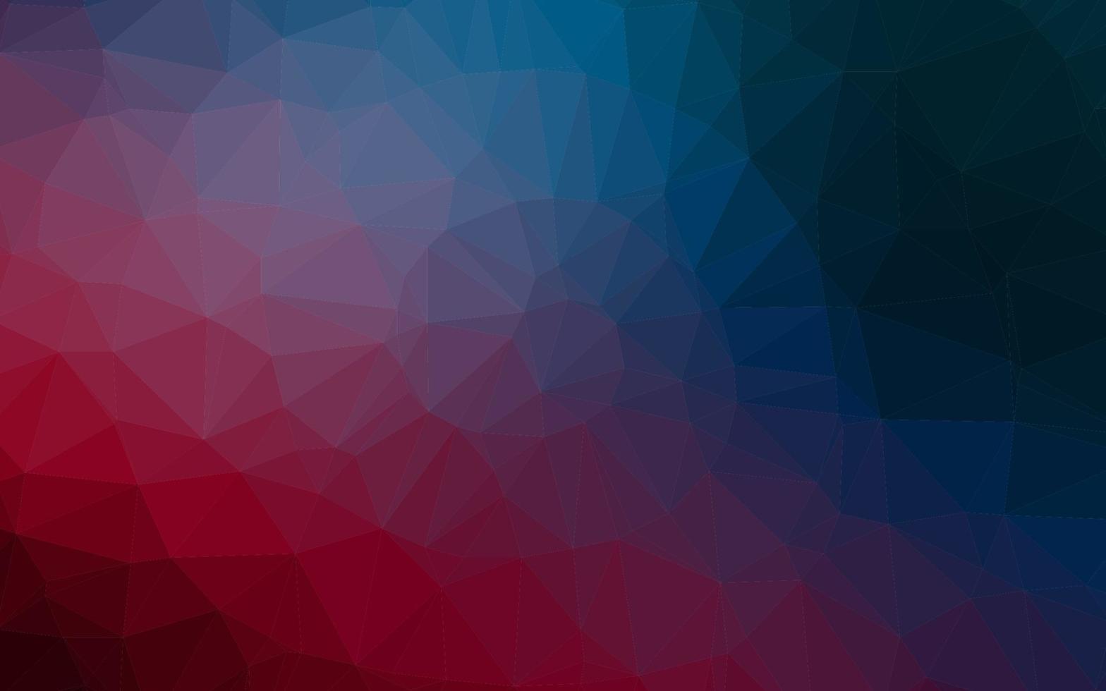 Dark Blue, Red vector shining triangular template.