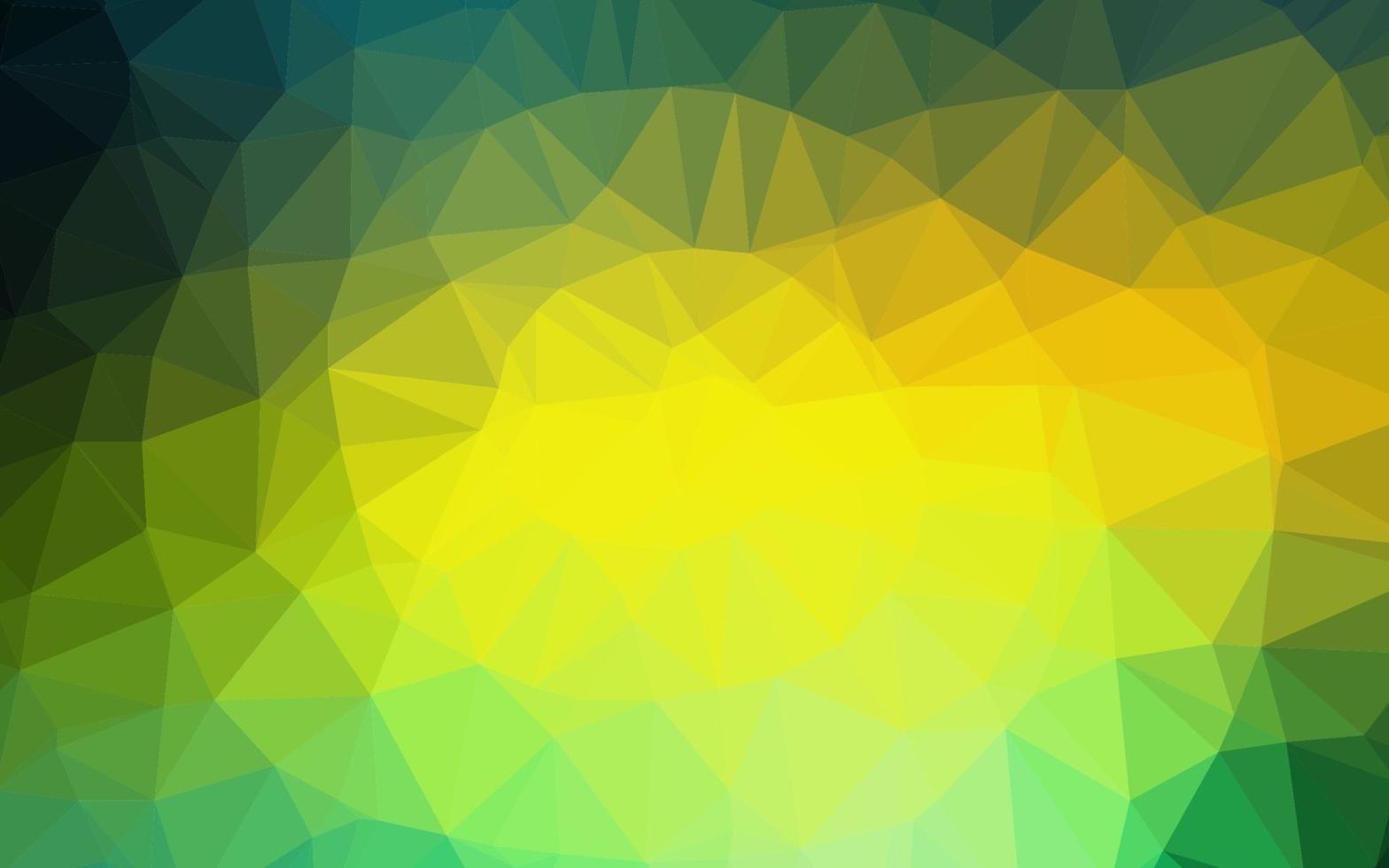 Fondo poligonal de vector azul oscuro, amarillo.
