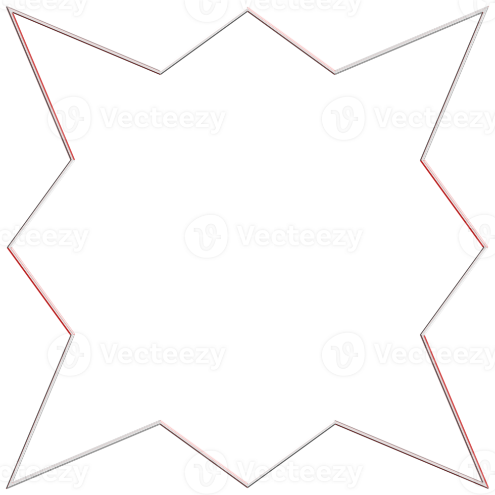 geometrisk form med krom effekt. minimal stjärna former. uppsättning av etnisk stjärna, ram, rutnät ,cirkel, cirkulär, form med skinande silver- järn krom effekt. realistisk 3d framställa png