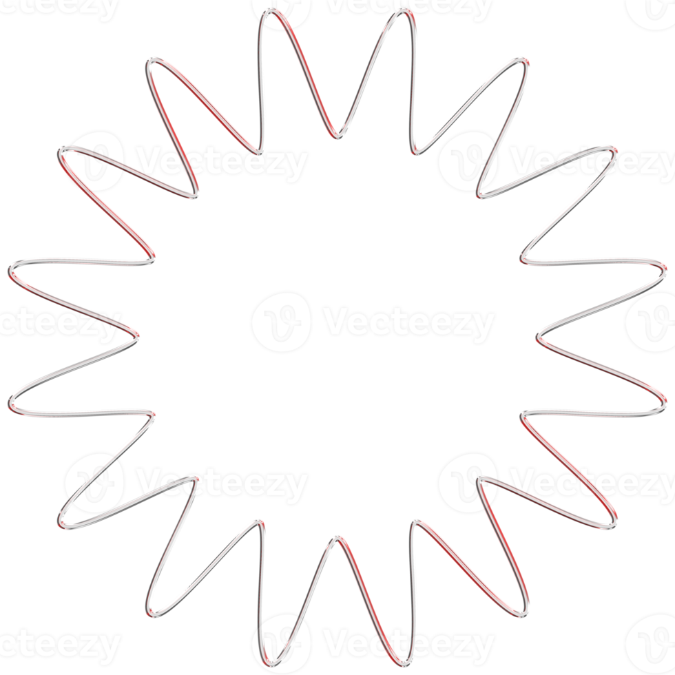 geometrico forma con cromo effetto. minimo stella forme. impostato di etnico stella, telaio, griglia ,cerchio, circolare, forma con brillante argento ferro cromo effetto. realistico 3d rendere png