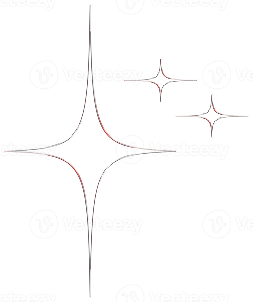 geometrico forma con cromo effetto. minimo stella forme. impostato di etnico stella, telaio, griglia ,cerchio, circolare, forma con brillante argento ferro cromo effetto. realistico 3d rendere png