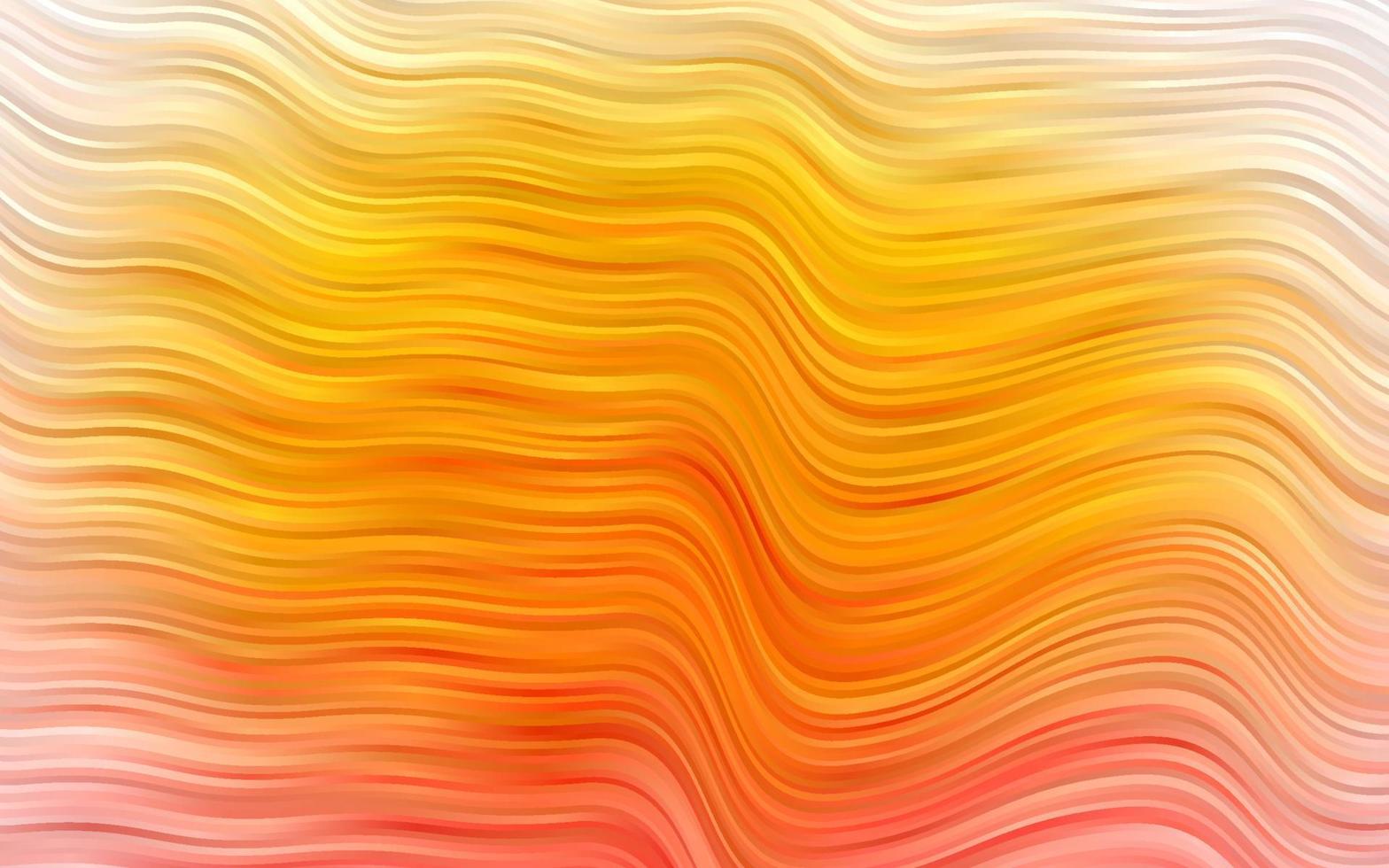 Light Yellow, Orange vector background with abstract lines.