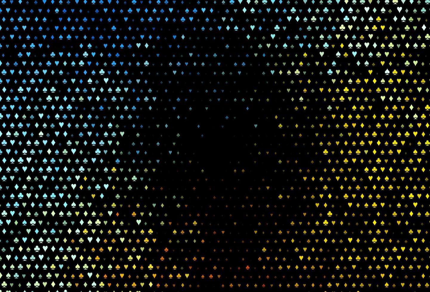 Dark blue, yellow vector layout with elements of cards.