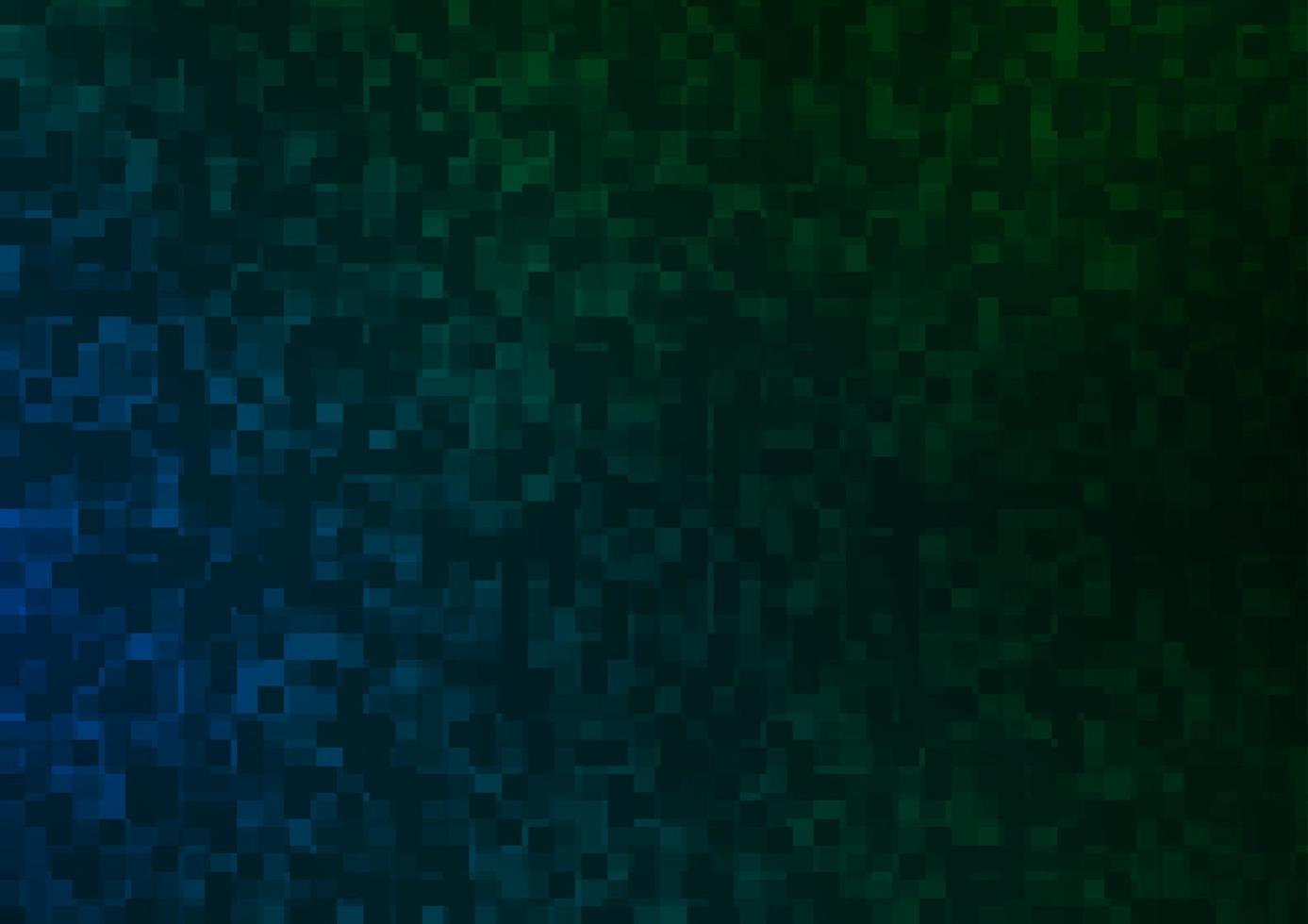 patrón de vector azul oscuro, verde en estilo cuadrado.