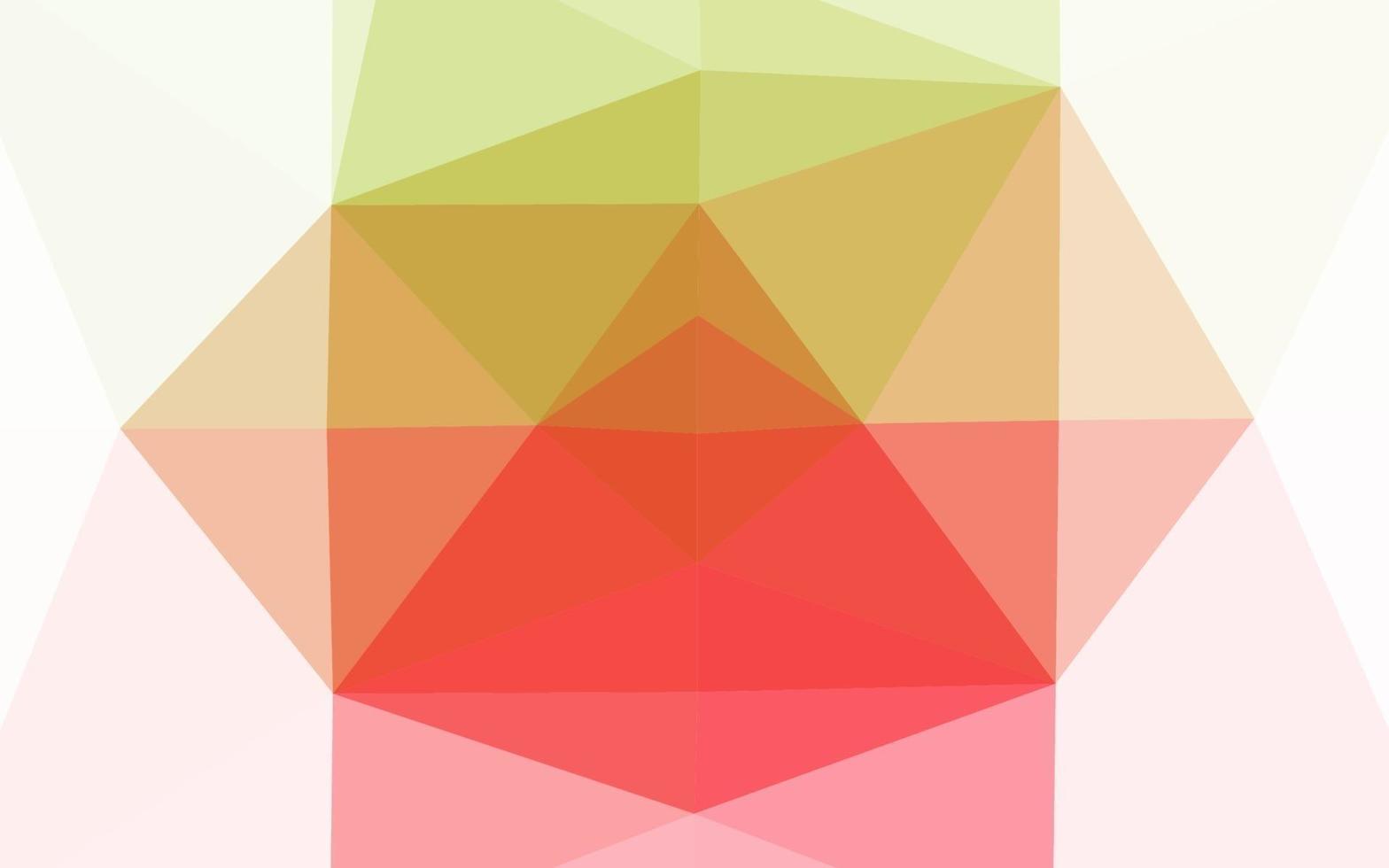 Light Green, Red vector abstract polygonal layout.