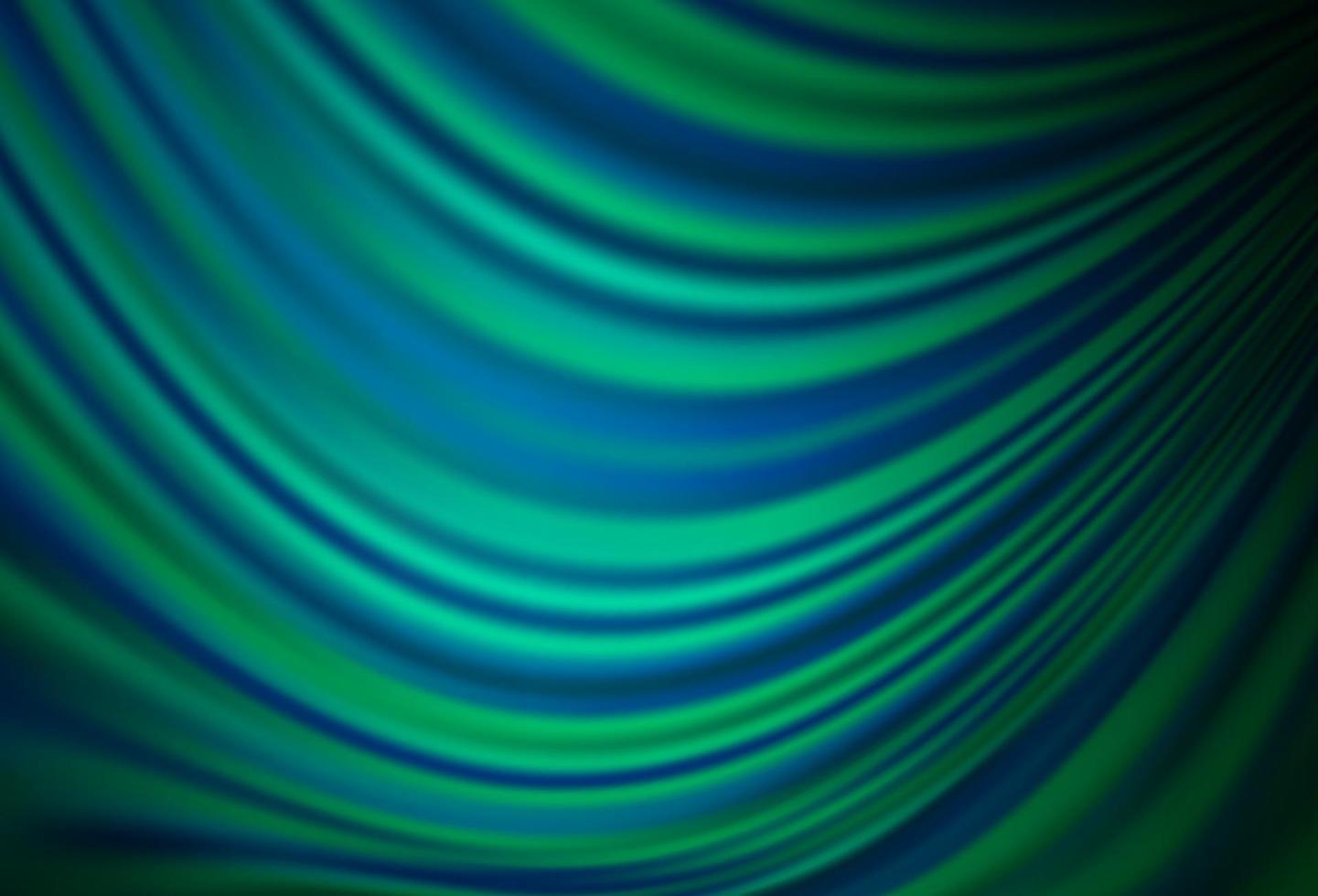 Dark Blue, Green vector background with bent lines.