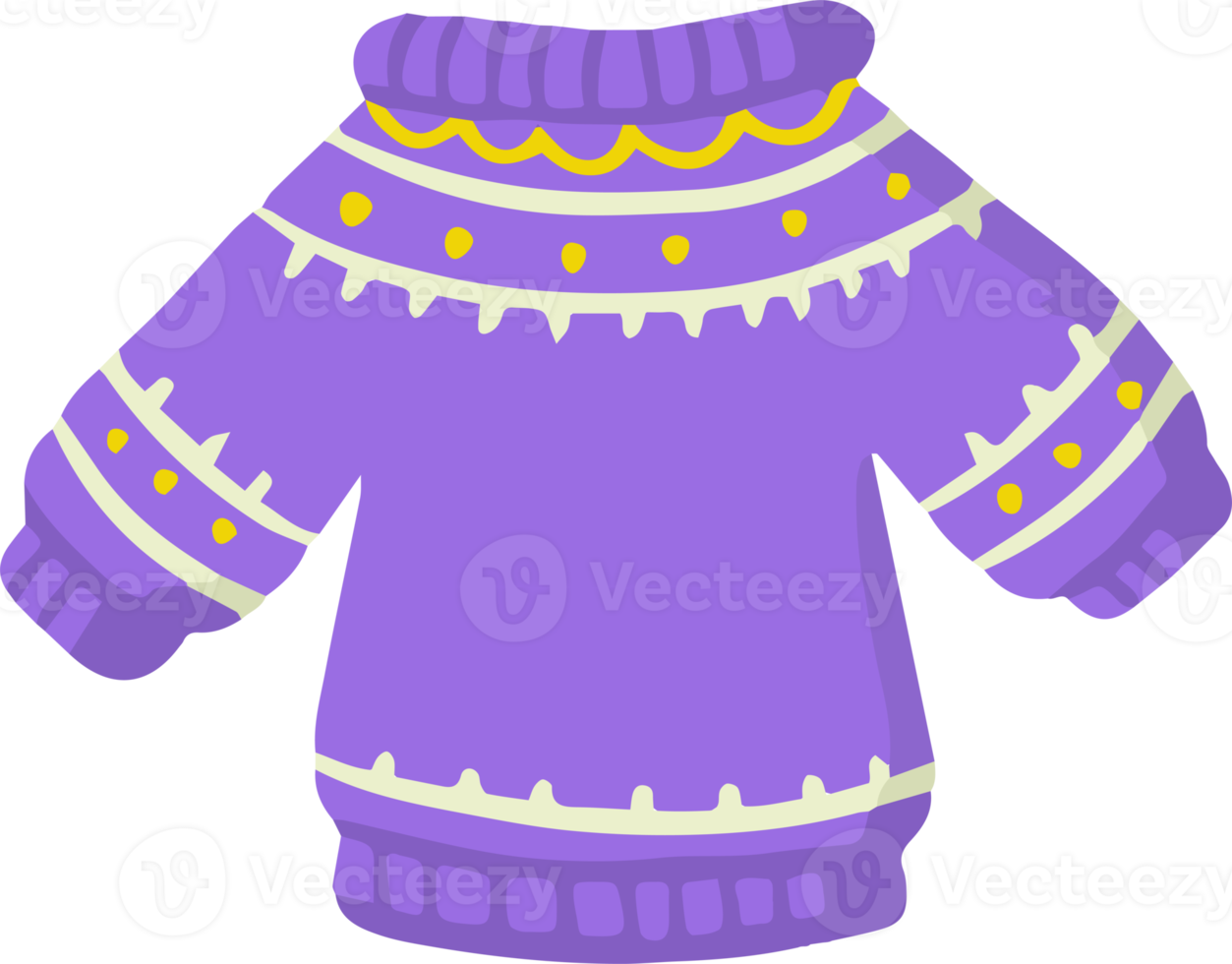 Hand Drawn Christmas sweater illustration png