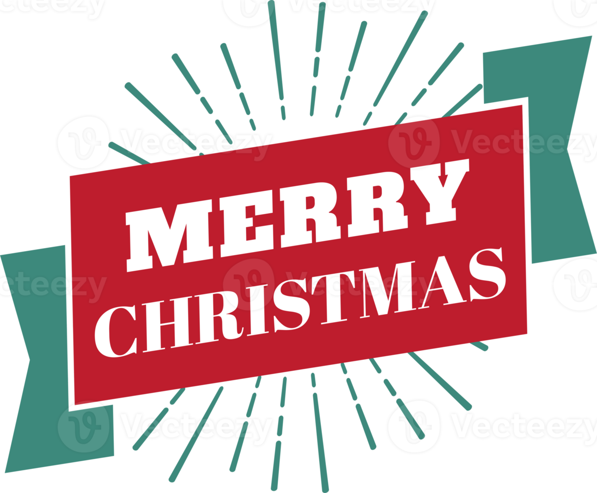 Merry Christmas lettering and quote illustration png