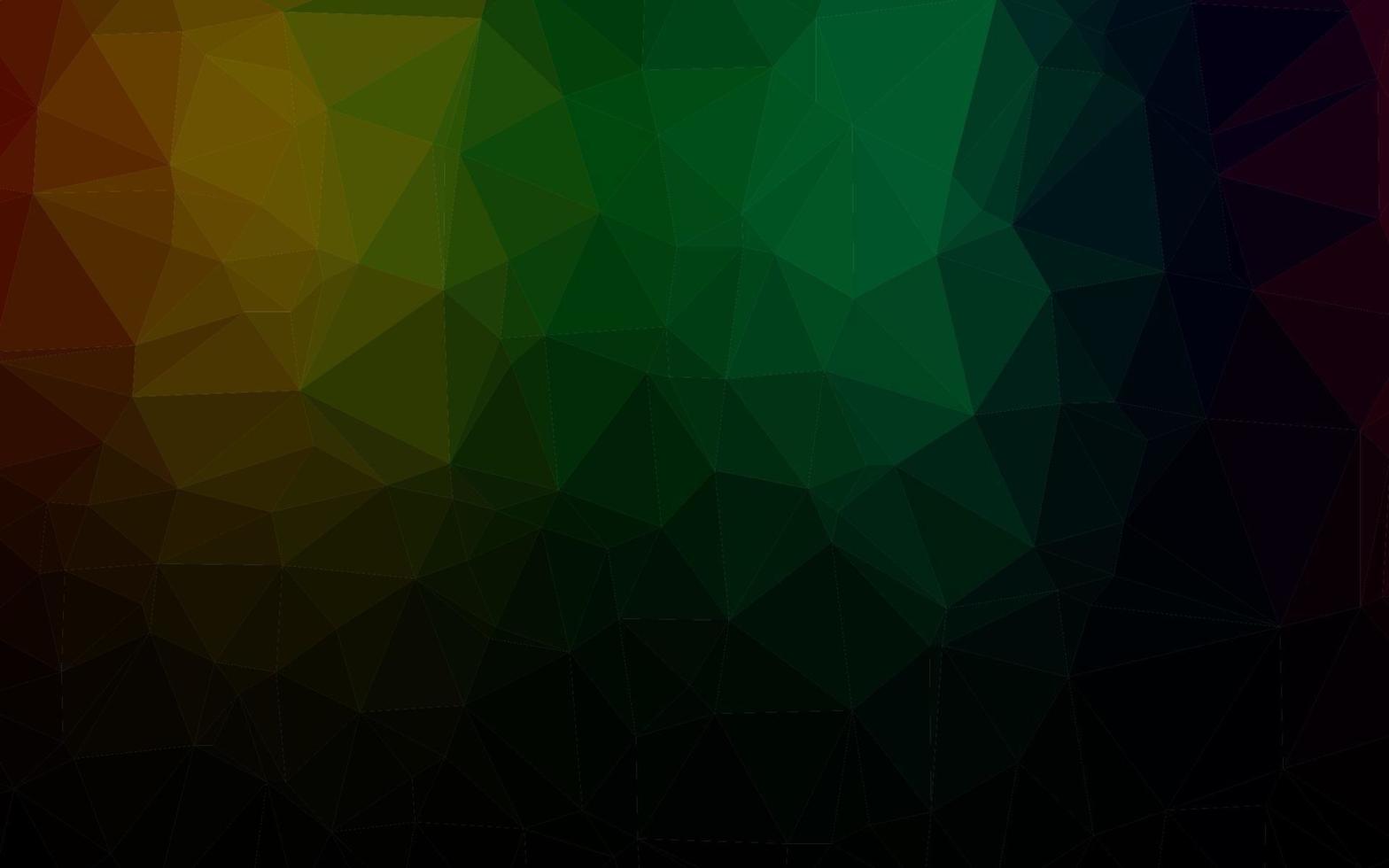 Dark Multicolor, Rainbow vector abstract polygonal texture.