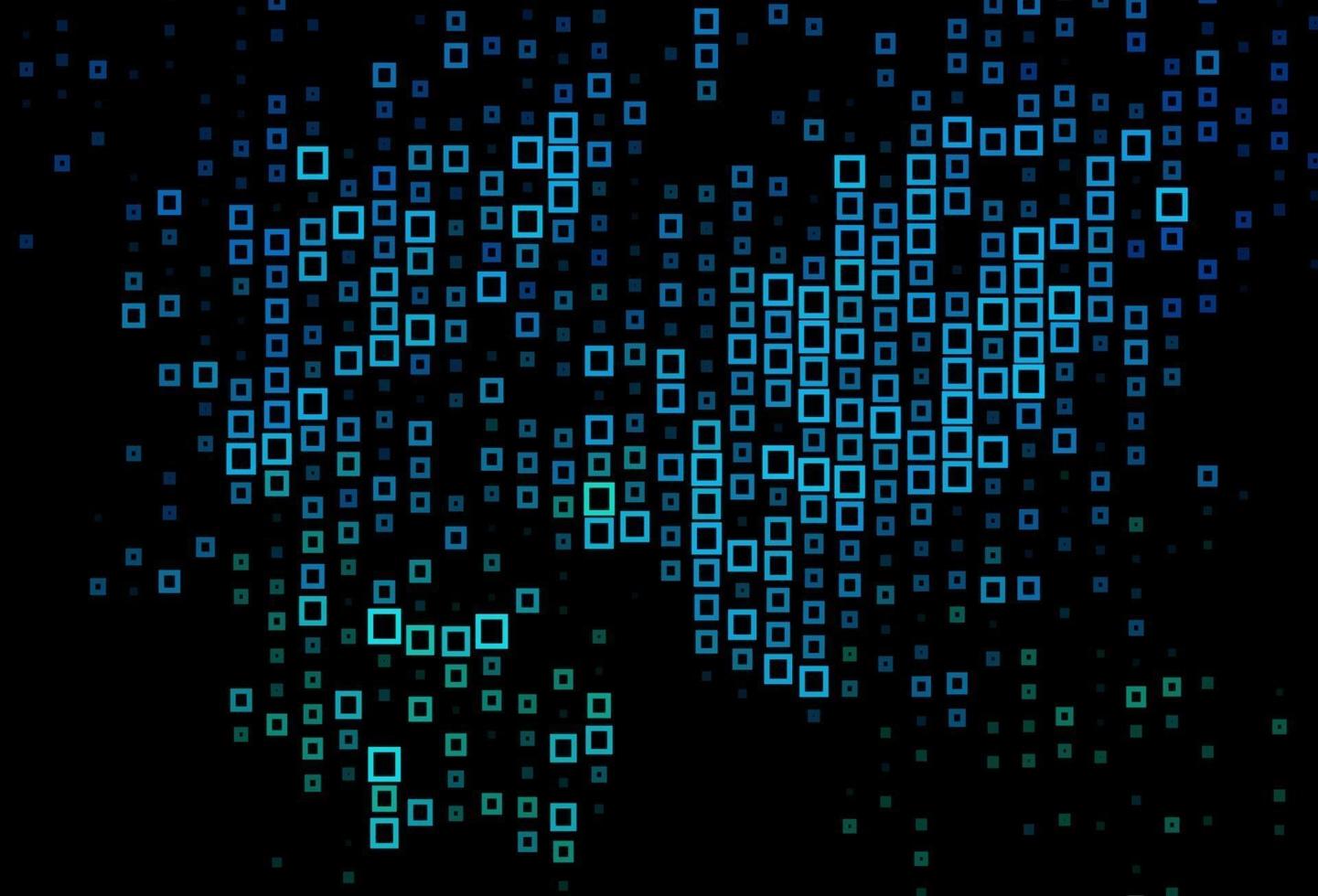 Dark Blue, Green vector background with rectangles.