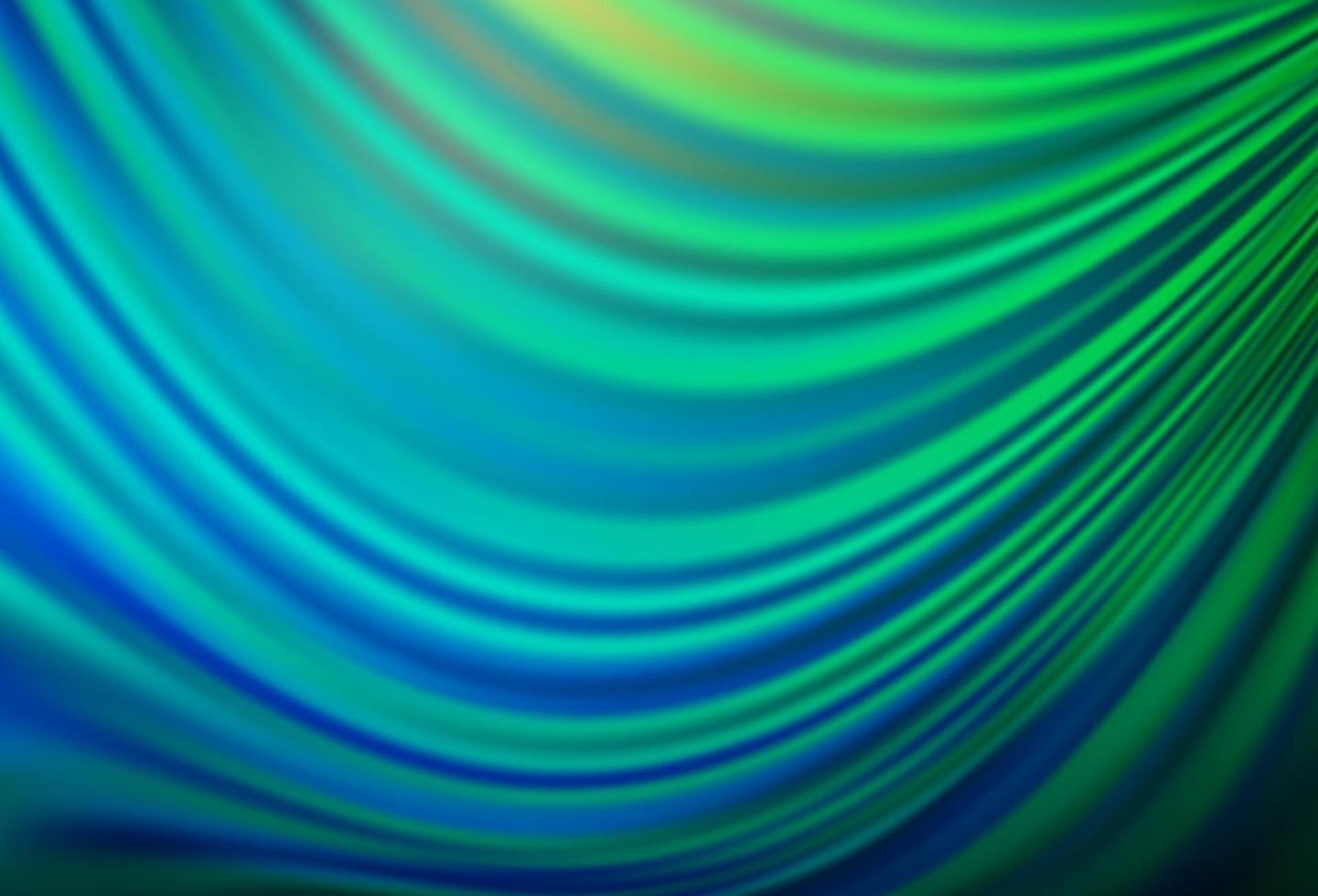 Light Blue, Green vector background with bent lines.