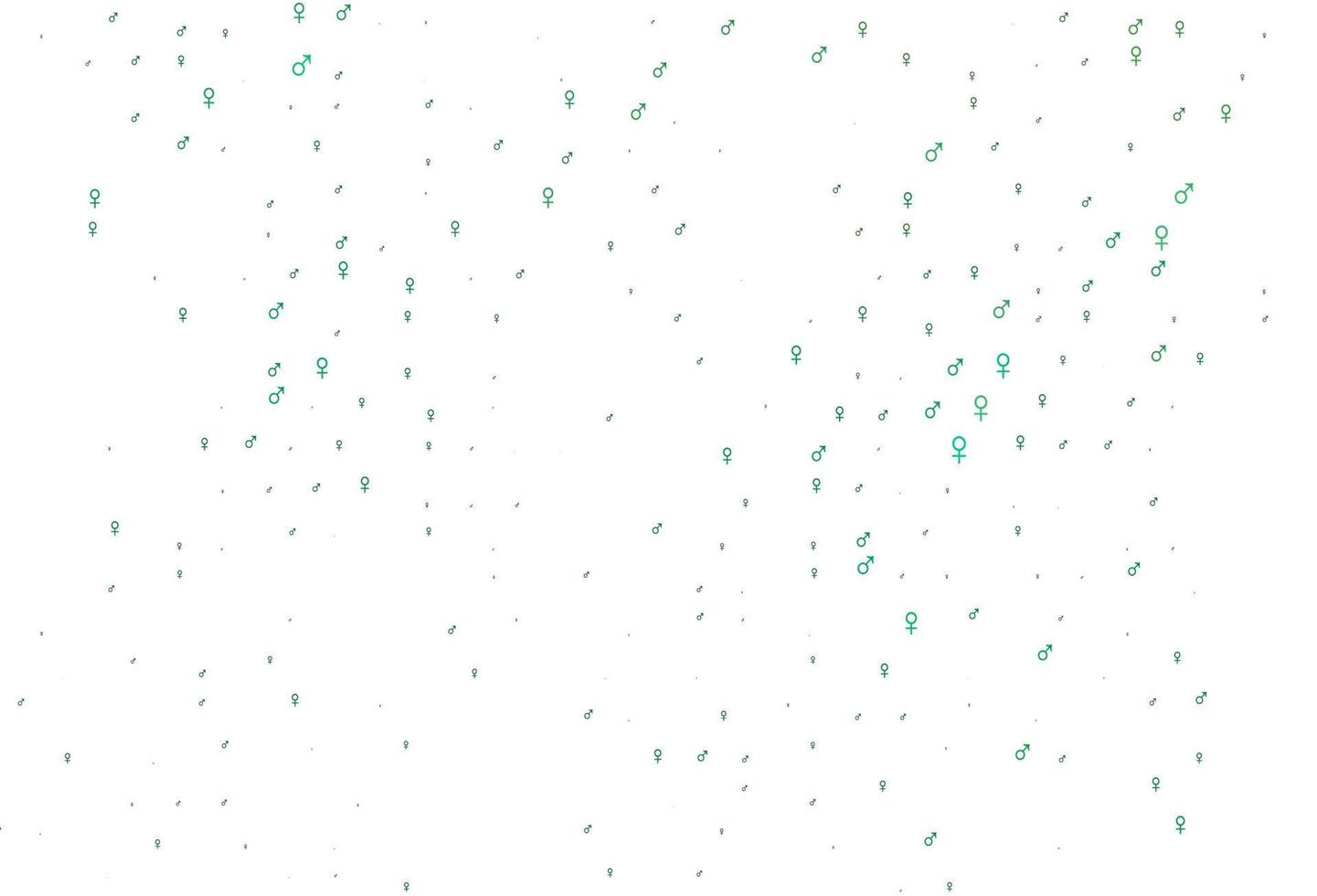 Light green vector texture with male, female icons.