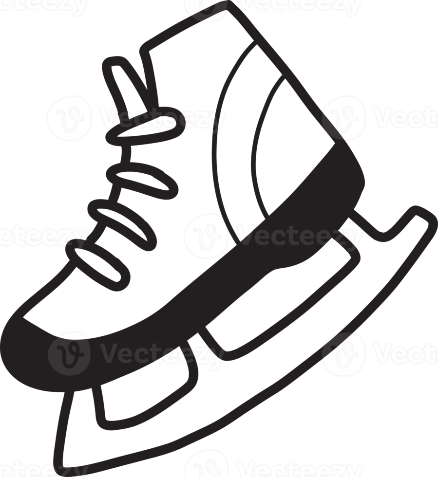 Hand Drawn ice skates illustration 12231022 PNG