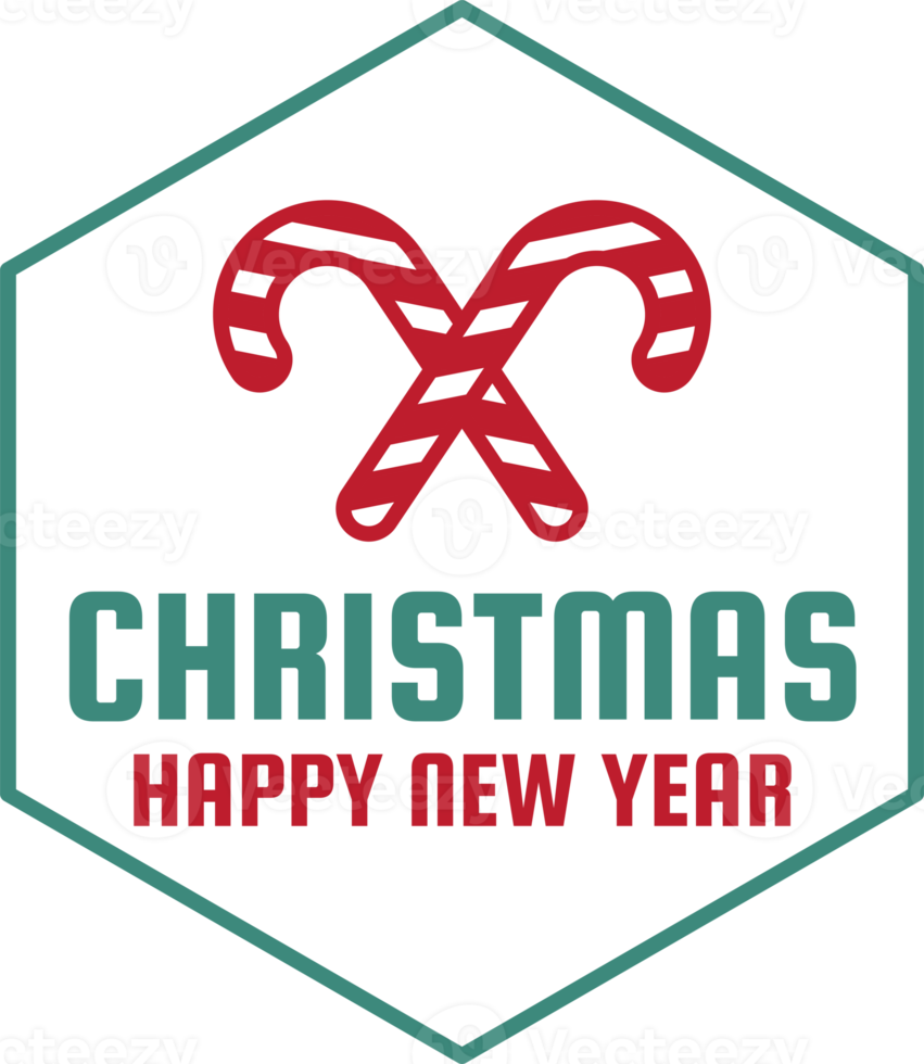 Merry Christmas and happy new year lettering and quote illustration png