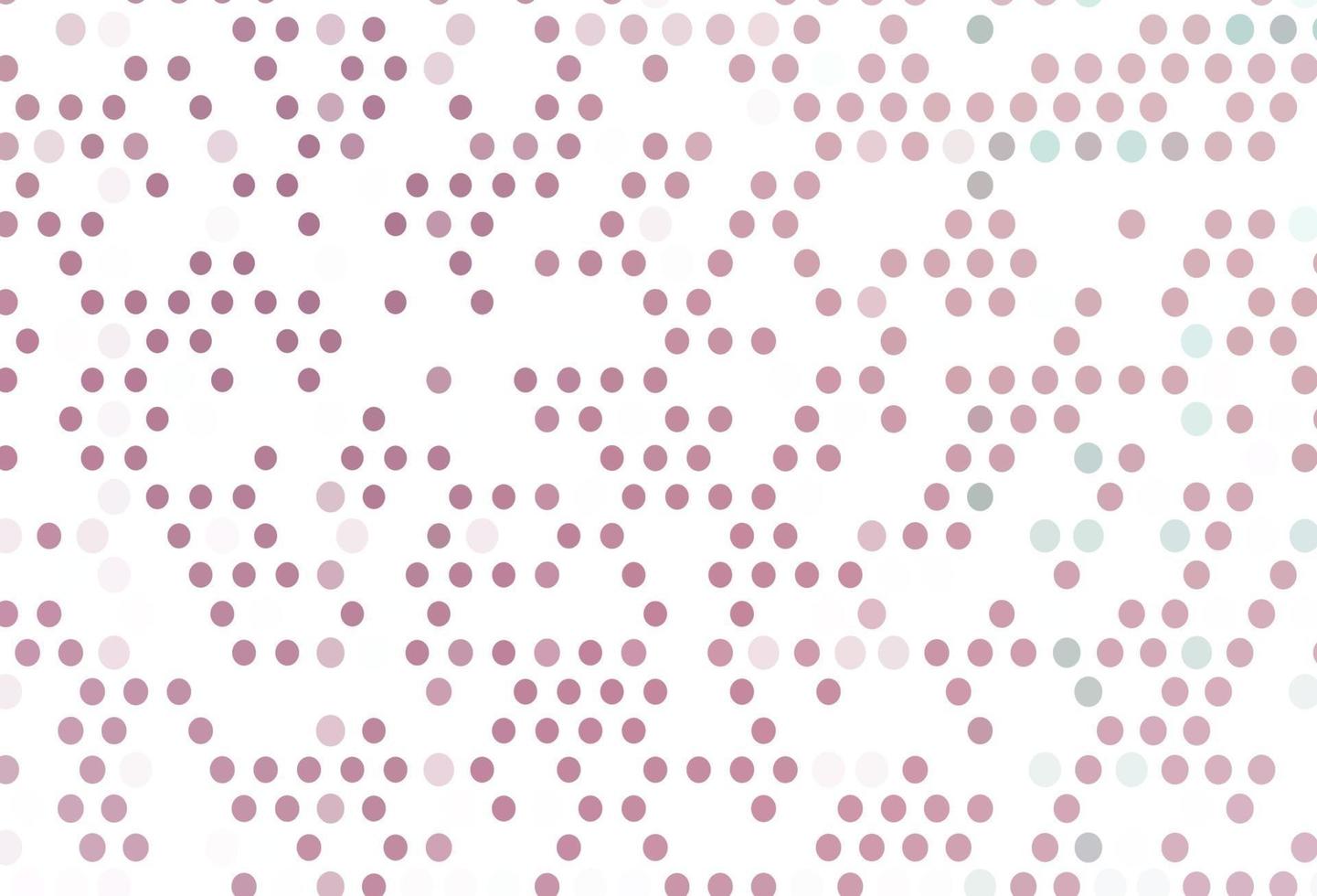 Light Pink vector background with bubbles.