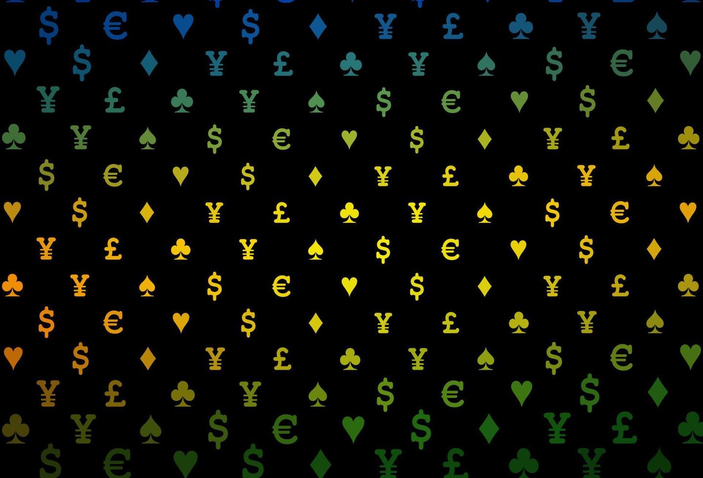Dark multicolor, rainbow vector layout with elements of cards.