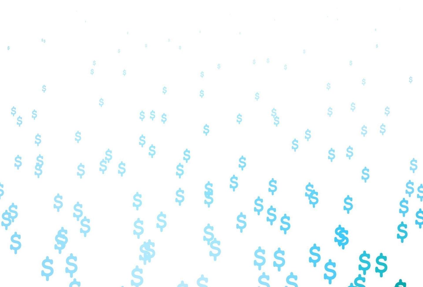 Light BLUE vector template with Dollar.