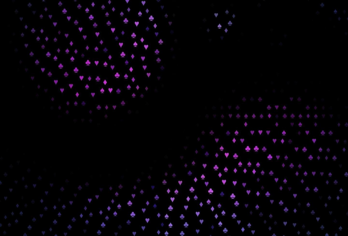 Dark Pink, Blue vector pattern with symbol of cards.