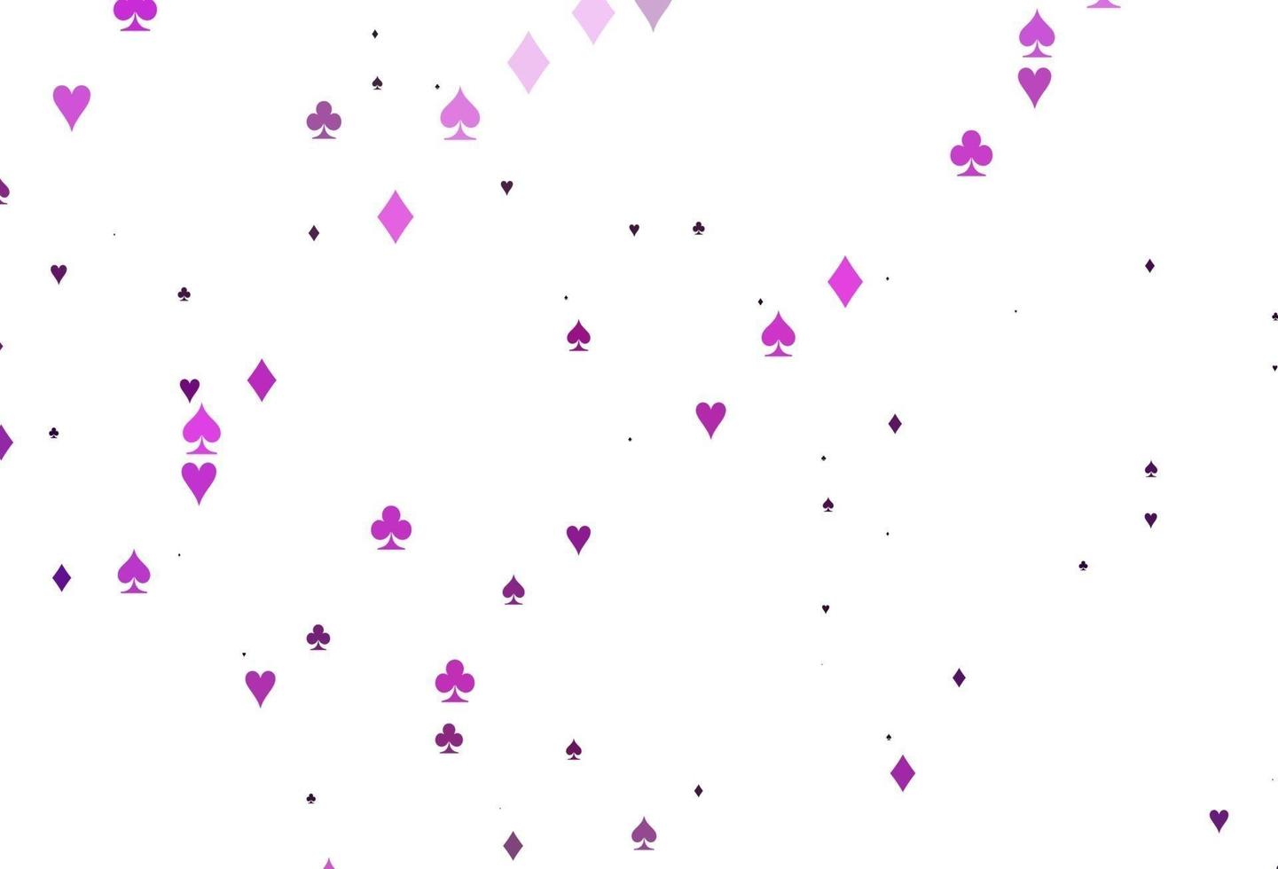 Light Pink, Blue vector pattern with symbol of cards.