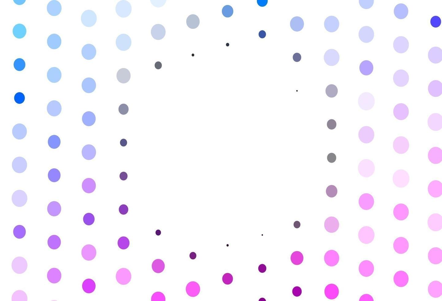 Light Pink, Blue vector texture with disks.