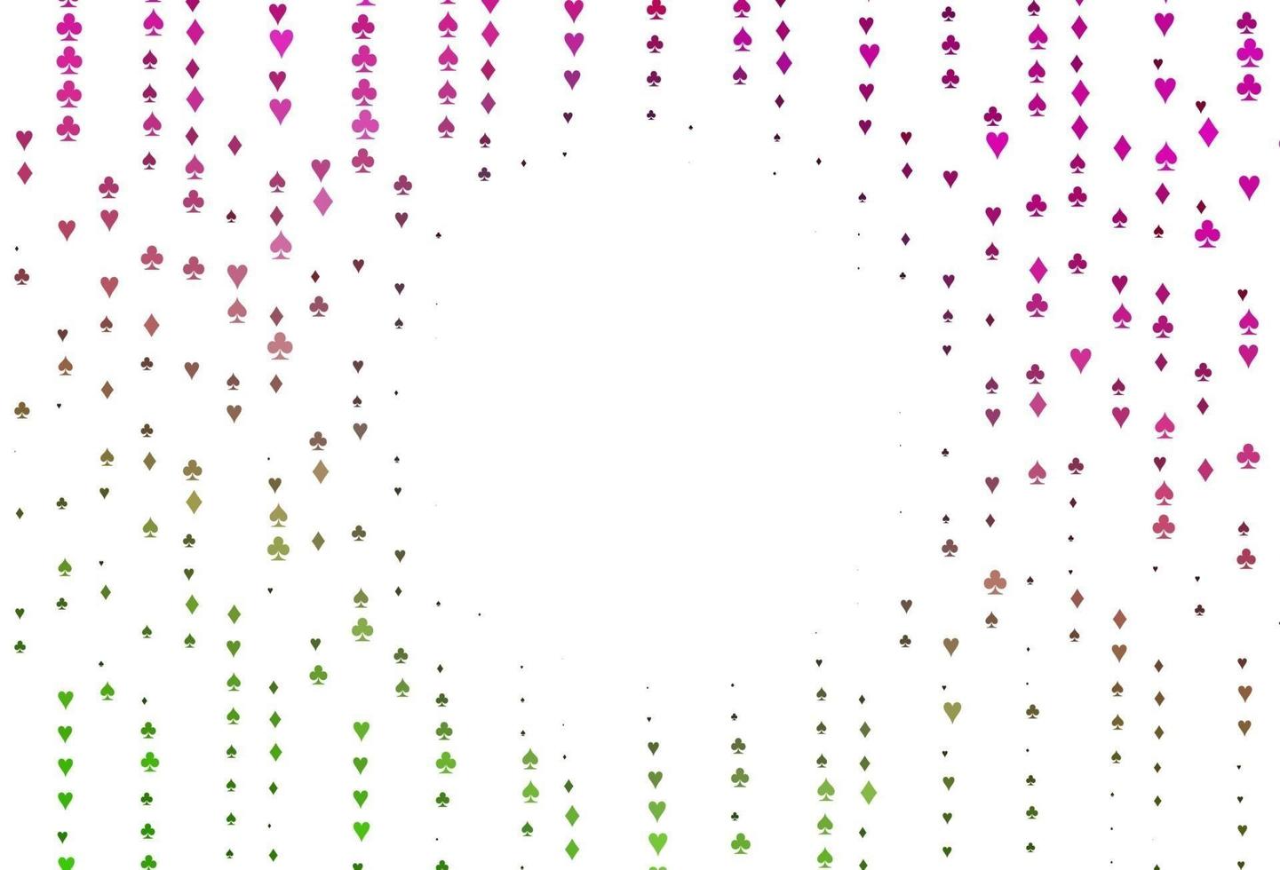 Light Pink, Green vector layout with elements of cards.