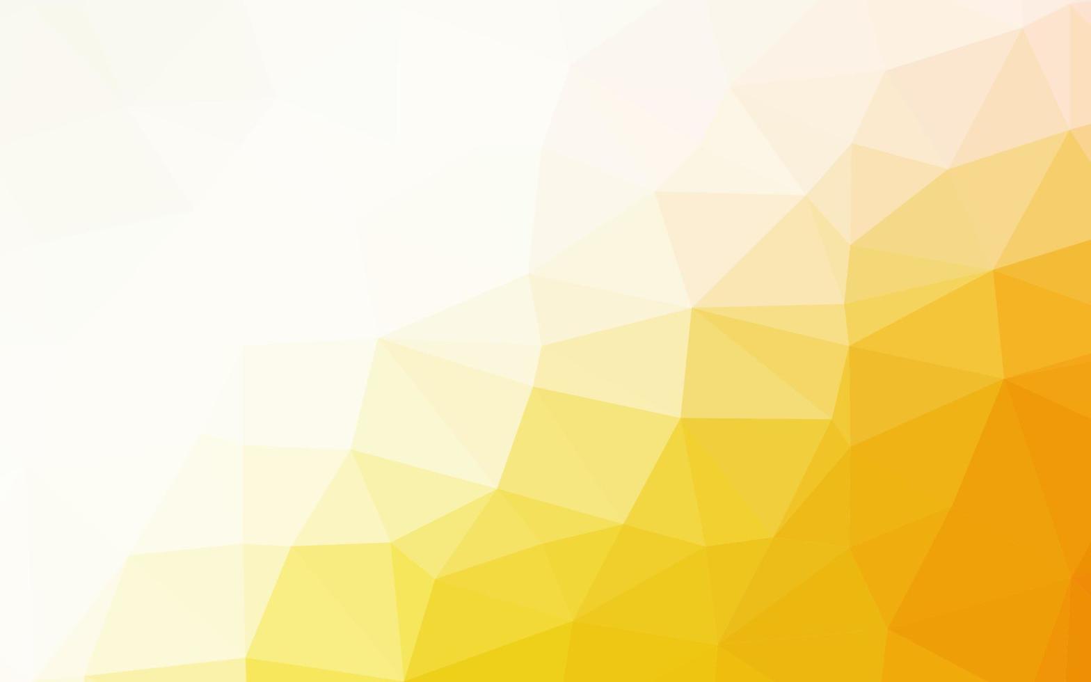 Light Yellow, Orange vector blurry triangle pattern.