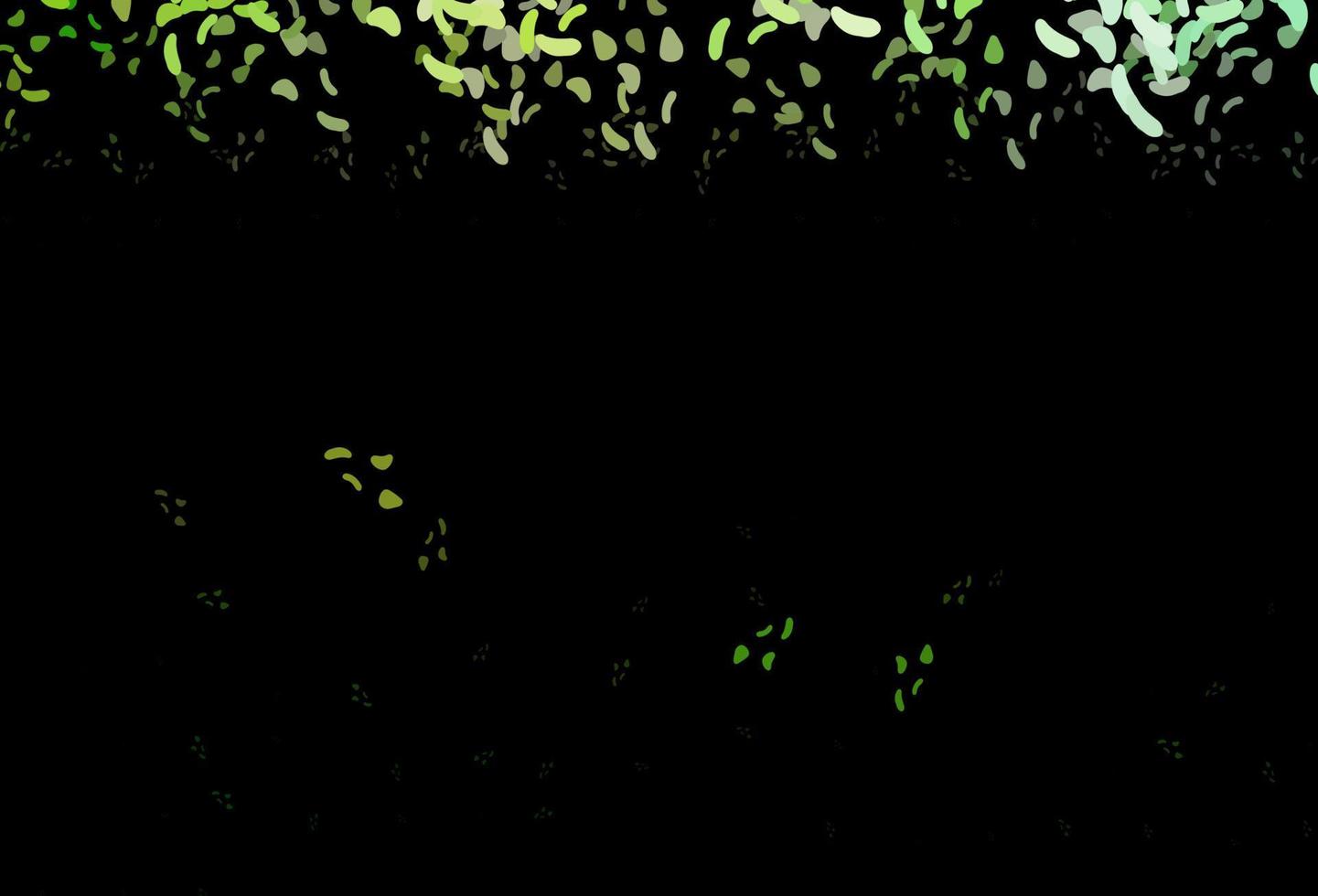 Dark Green vector background with abstract forms.
