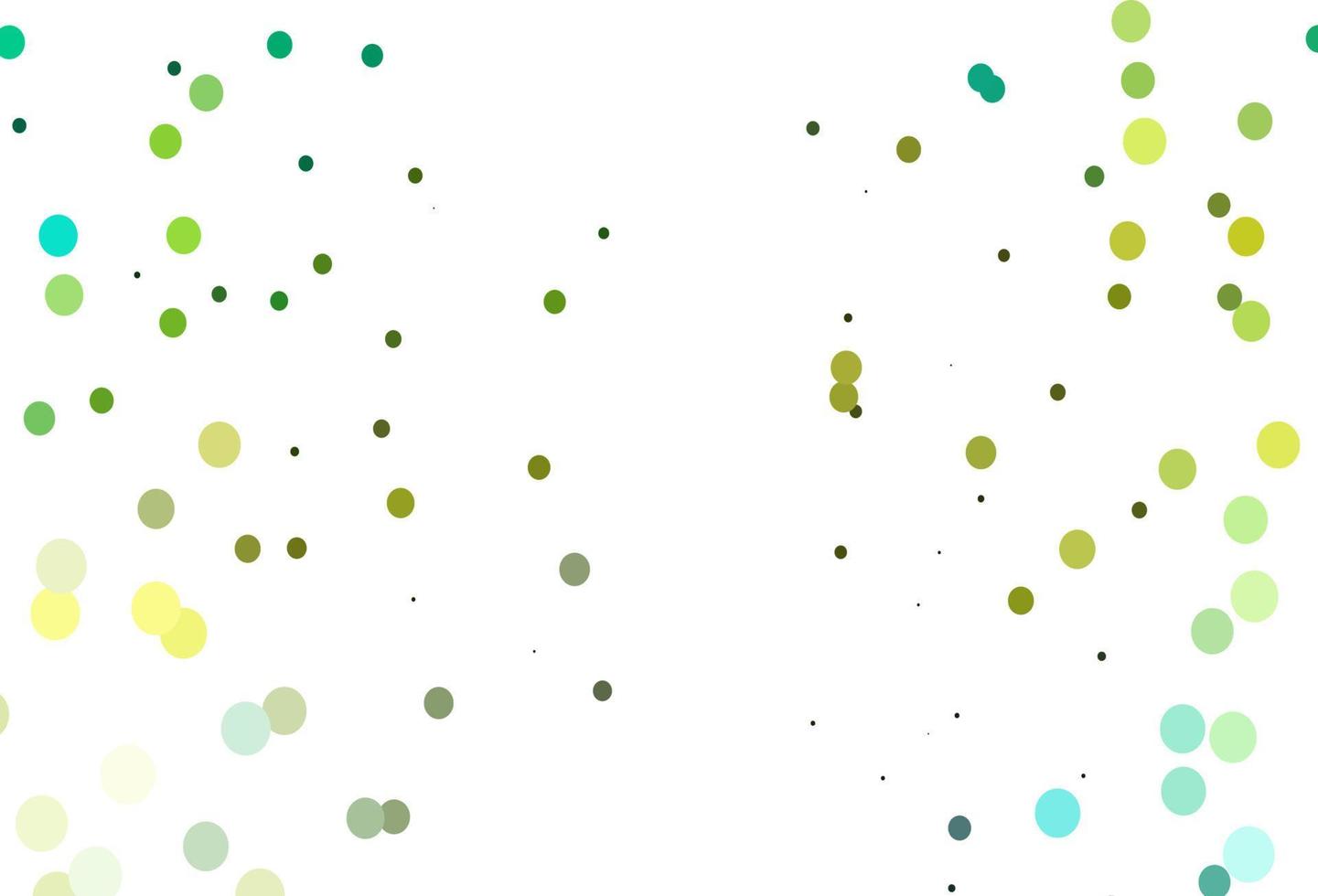 Light Green, Yellow vector cover with spots.