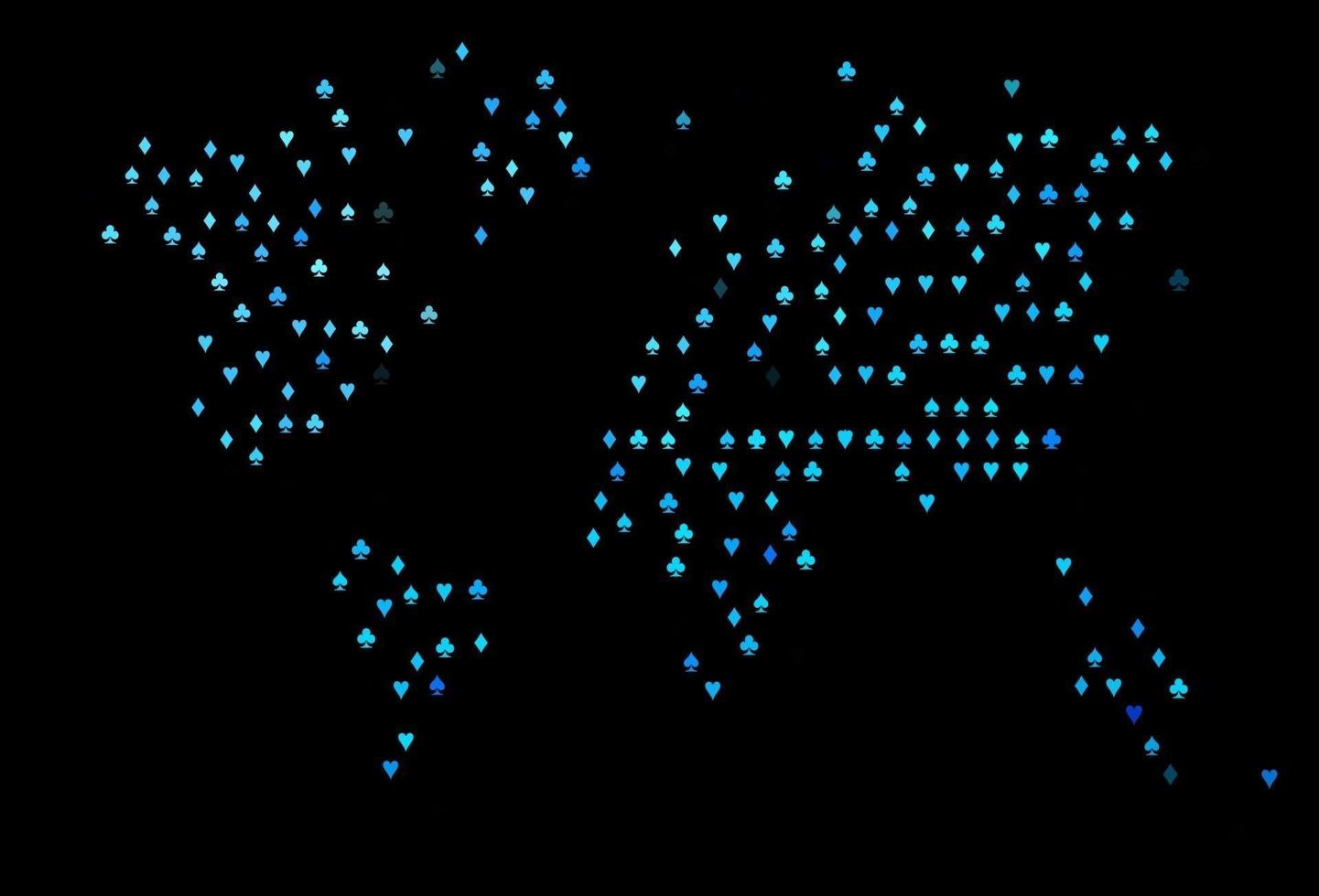 Dark BLUE vector layout with elements of cards.