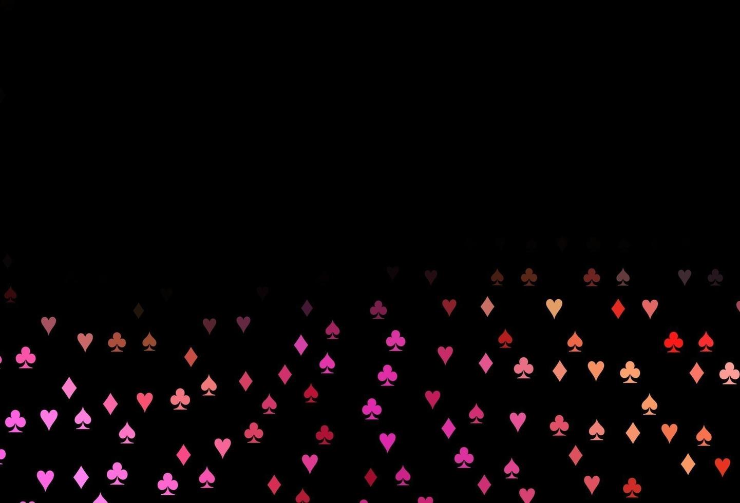 Dark Pink, Yellow vector pattern with symbol of cards.