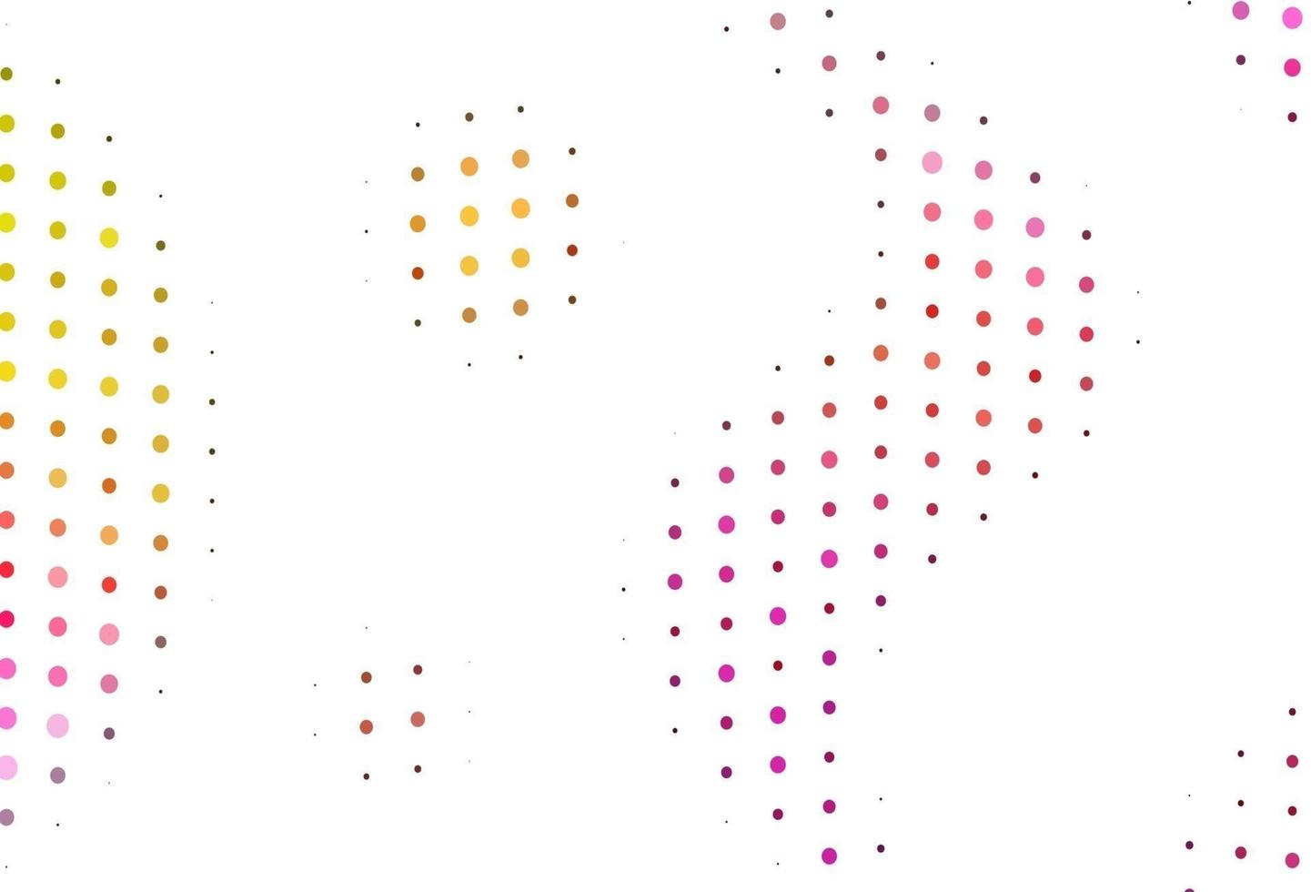 Light Pink, Yellow vector backdrop with dots.