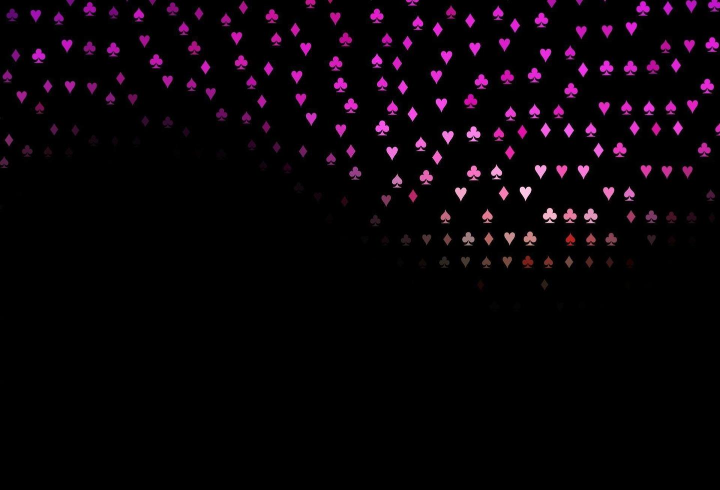 Dark Pink, Yellow vector pattern with symbol of cards.