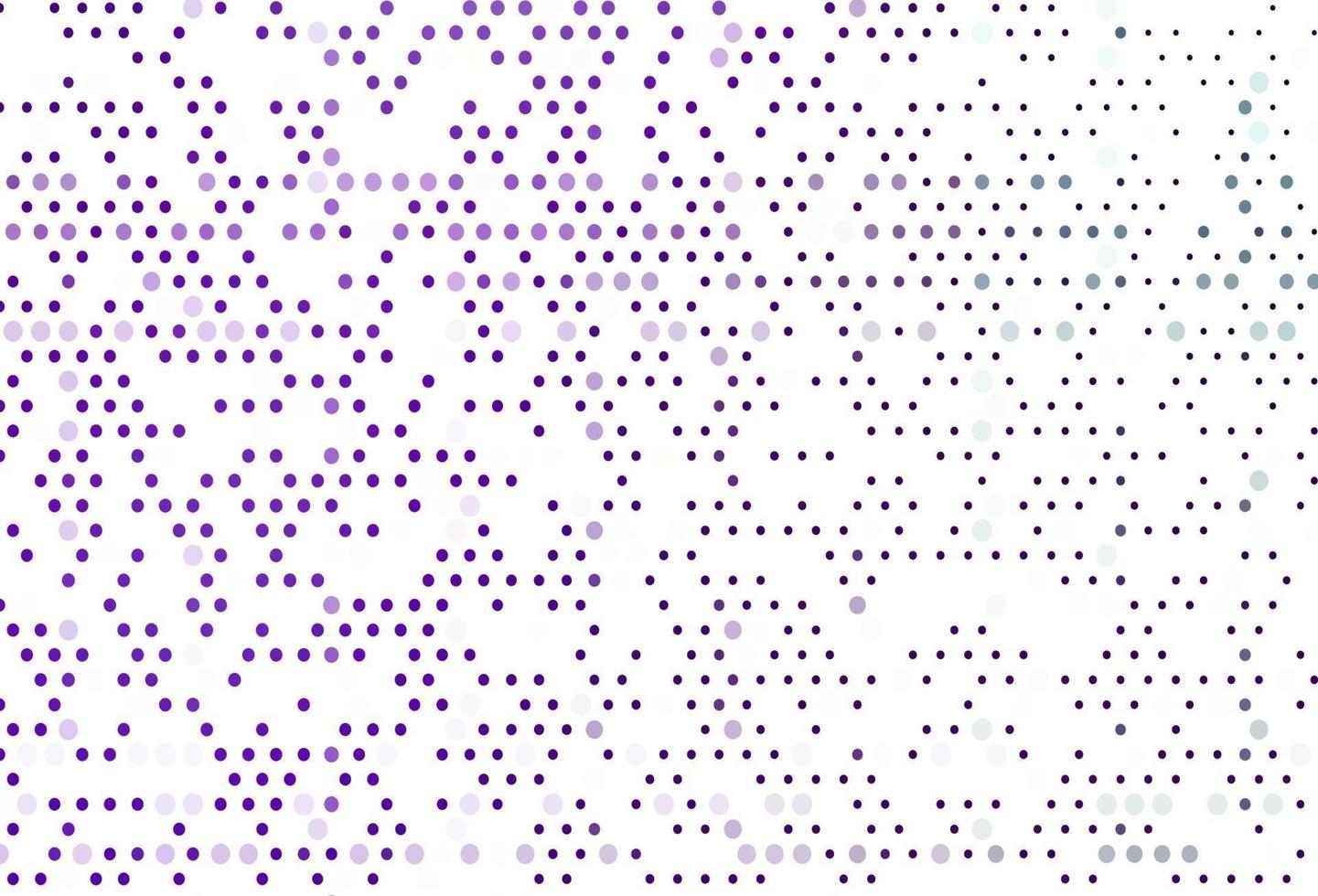 Fondo de vector púrpura claro con burbujas.