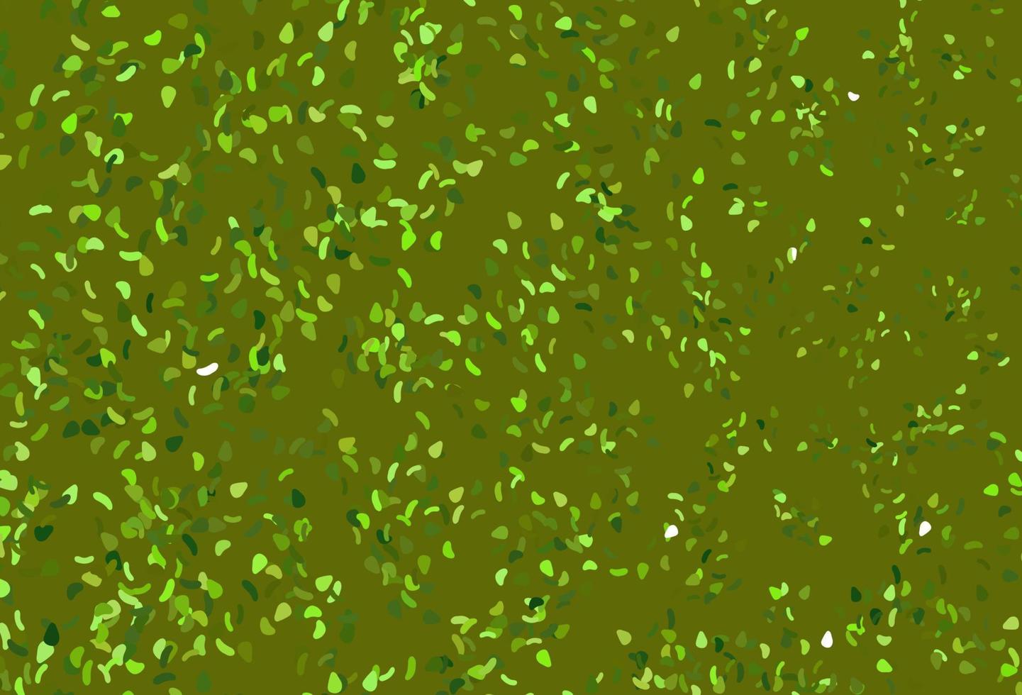 Light Green vector backdrop with abstract shapes.