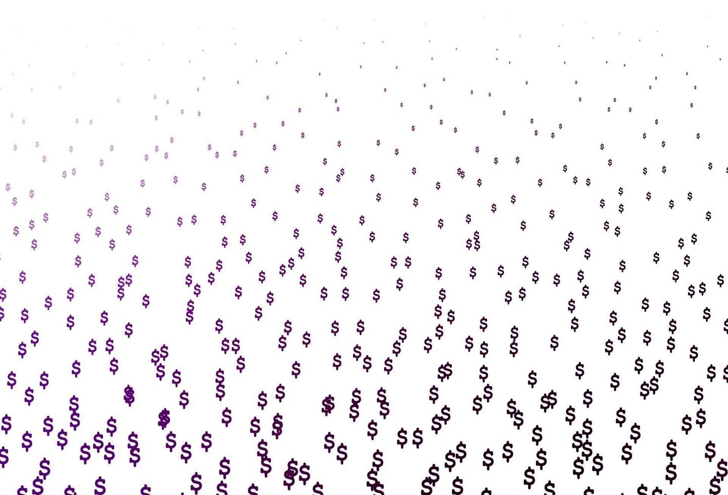 Dark Purple vector template with Dollar.