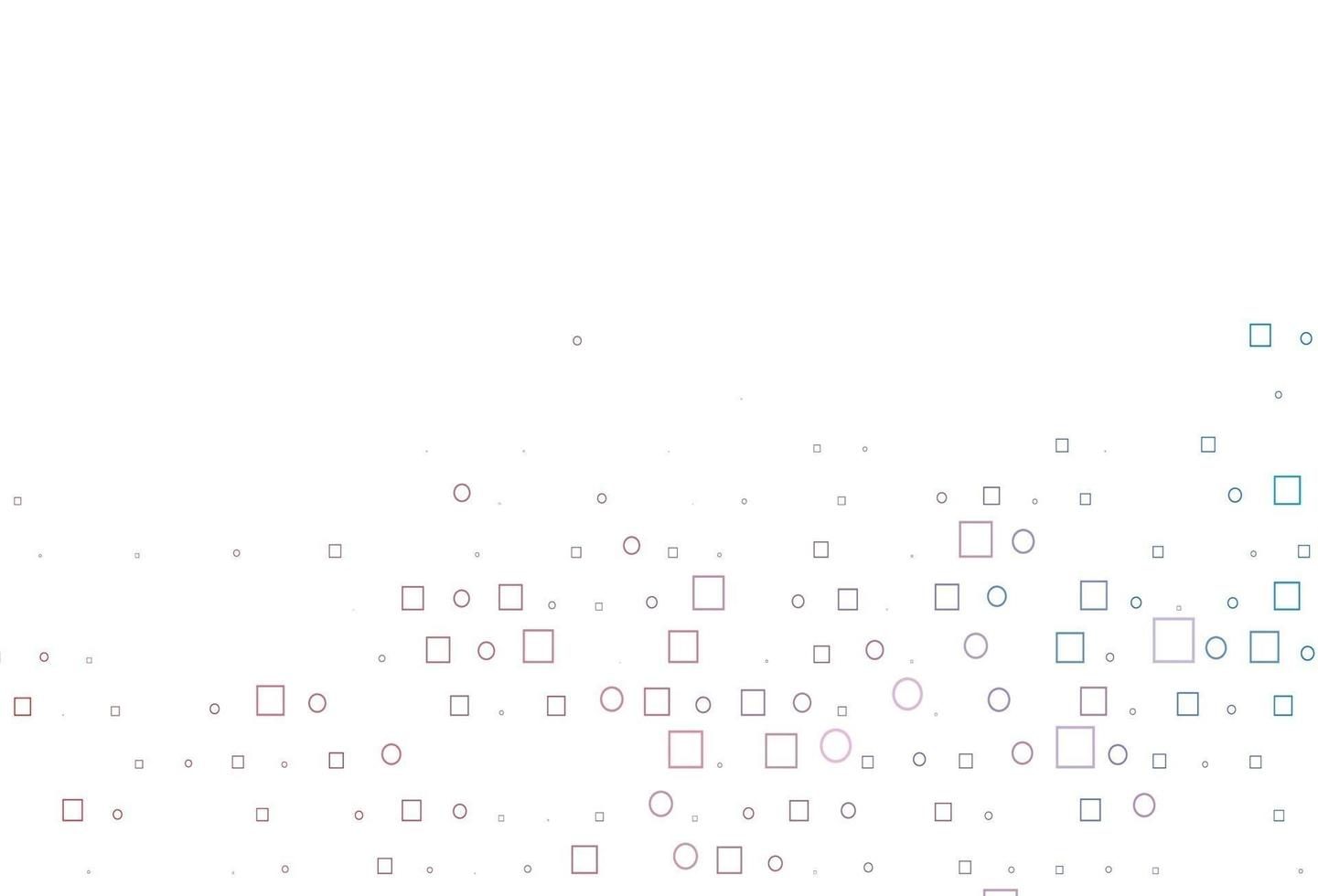 Light Blue, Red vector background with circles, rectangles.