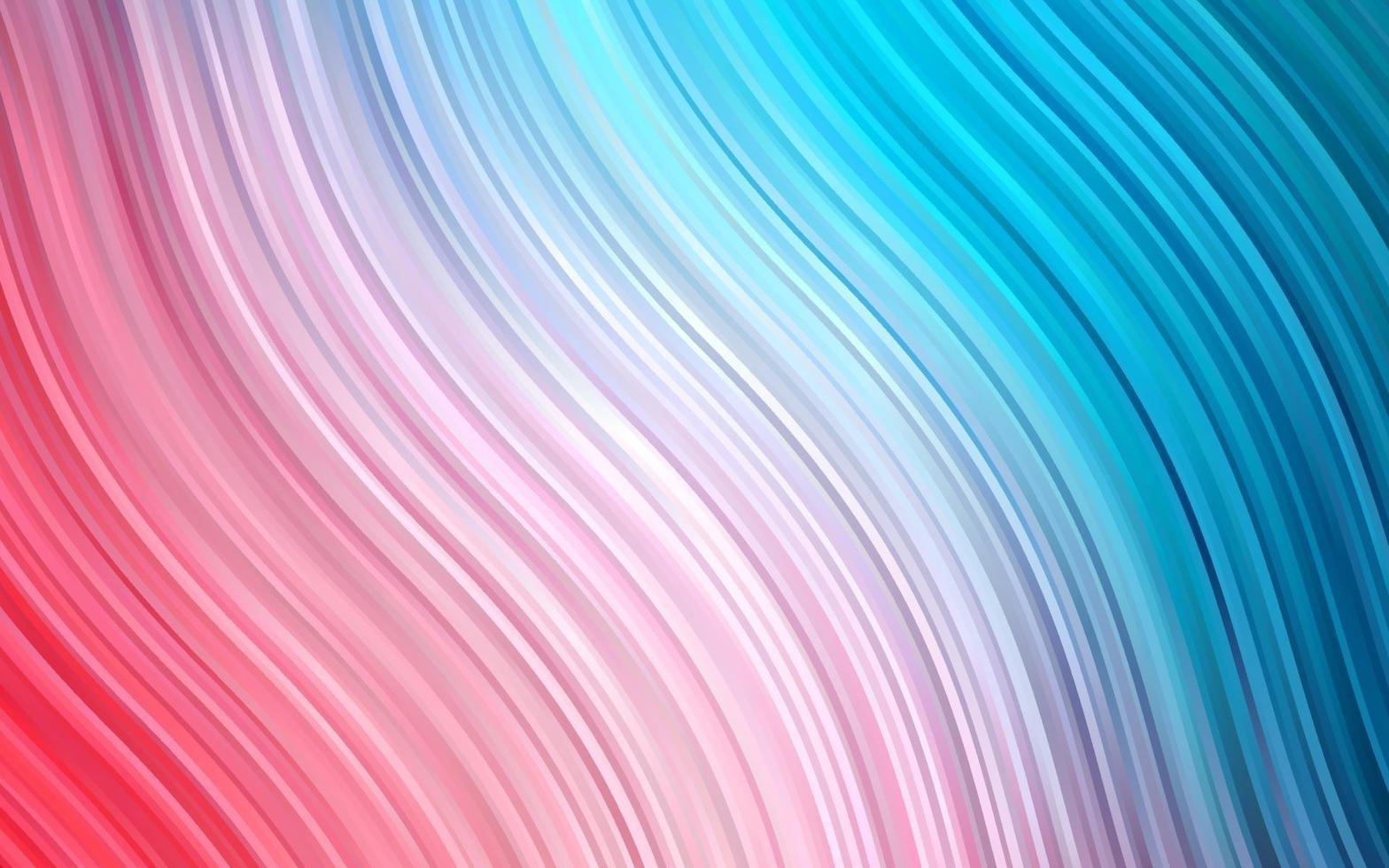 Light Blue, Red vector template with bent ribbons.