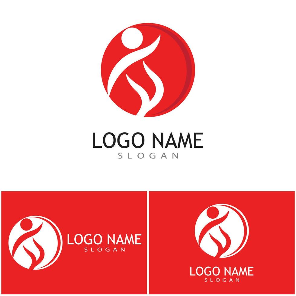 Adoption and community care Logo template vector