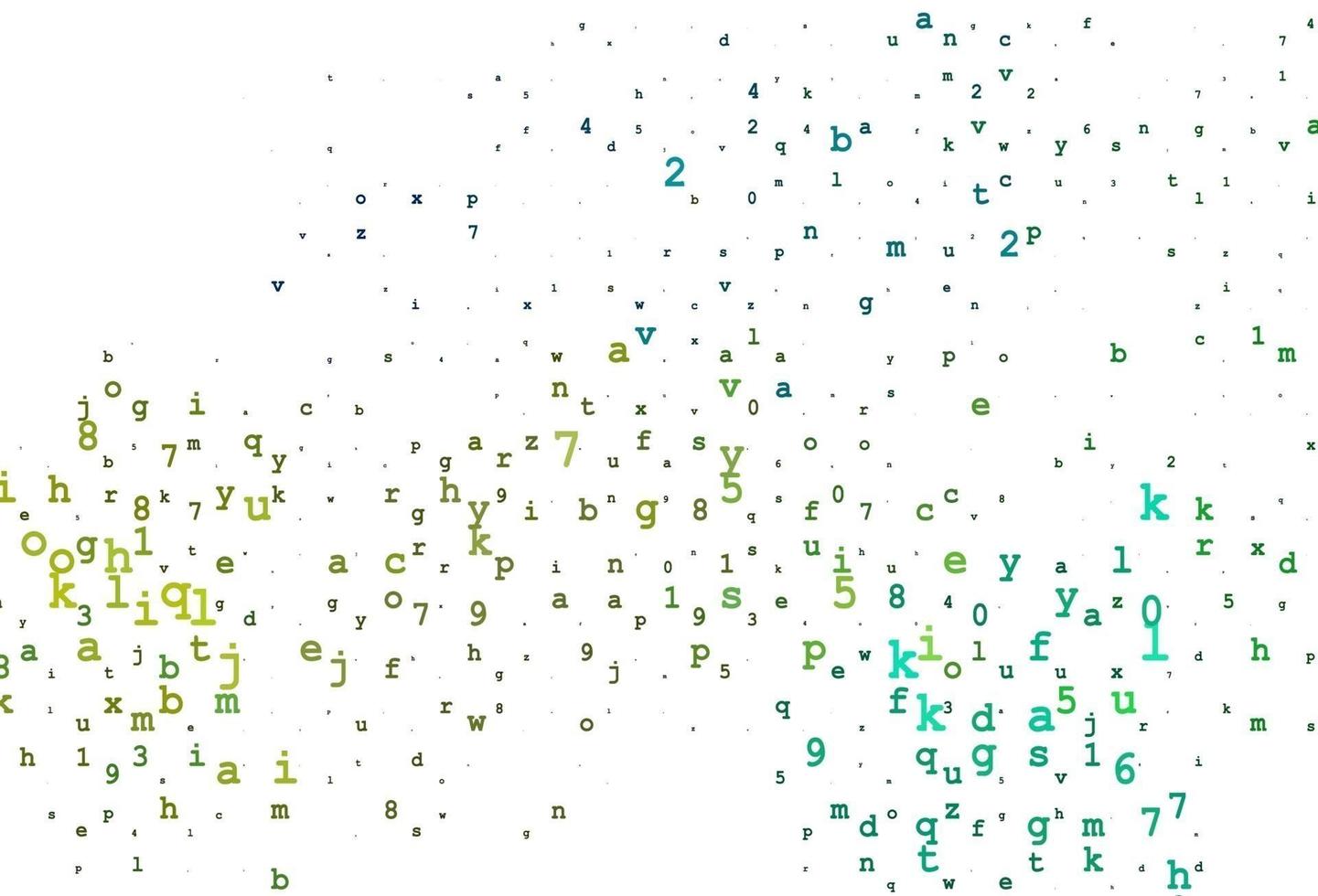 patrón de vector púrpura claro con símbolos abc.