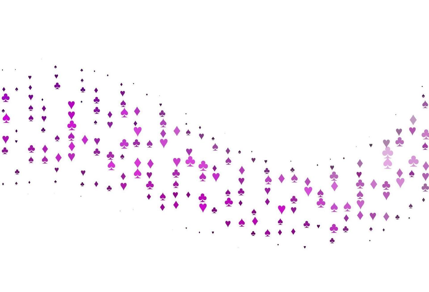 Light Purple vector texture with playing cards.