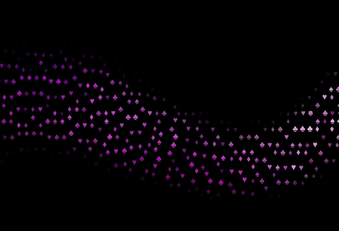 Dark Purple vector layout with elements of cards.