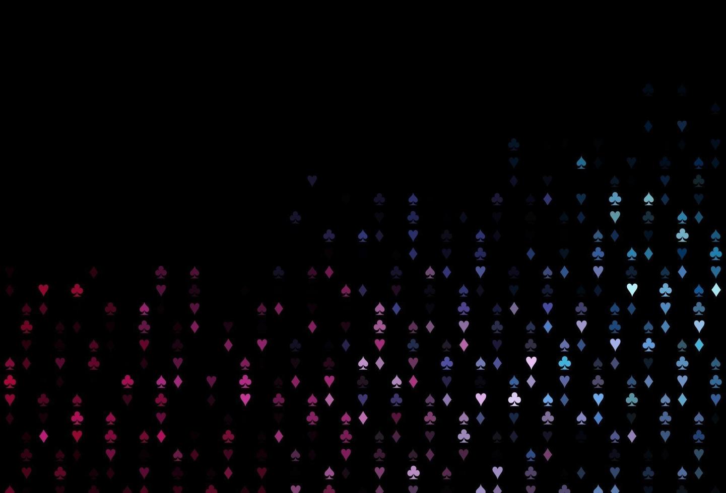 Dark Blue, Red vector template with poker symbols.