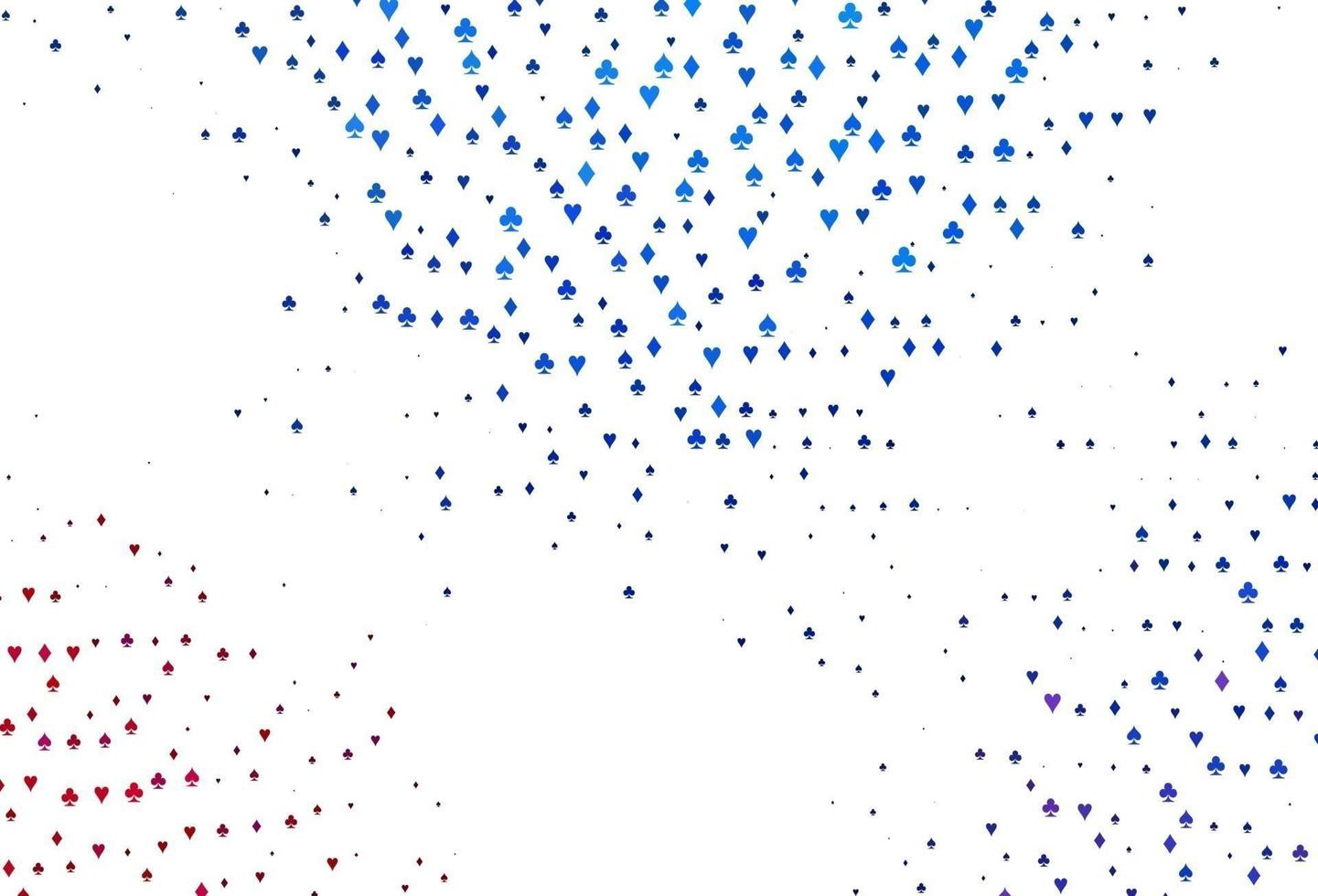 cubierta de vector azul claro, rojo con símbolos de apuesta.