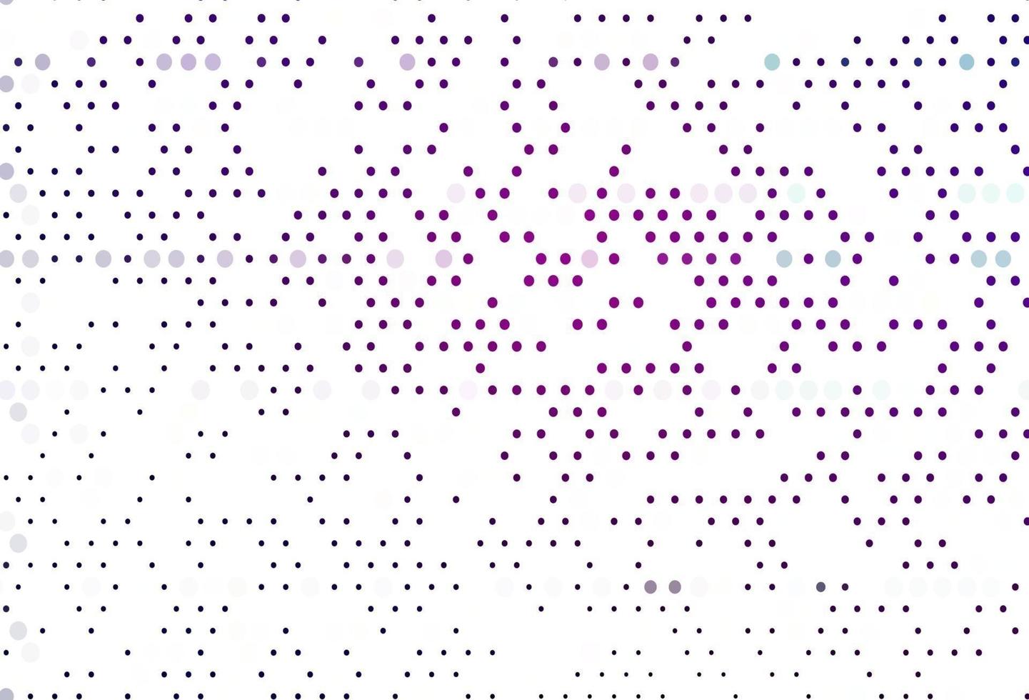 plantilla de vector de color púrpura claro, rosa con círculos.
