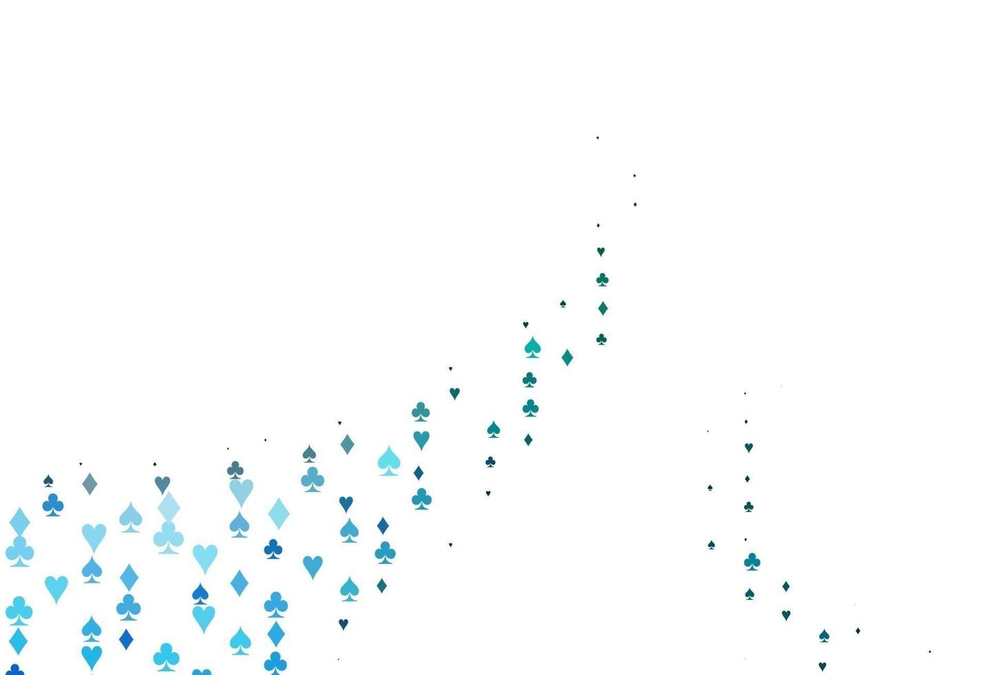 Light Blue, Green vector texture with playing cards.