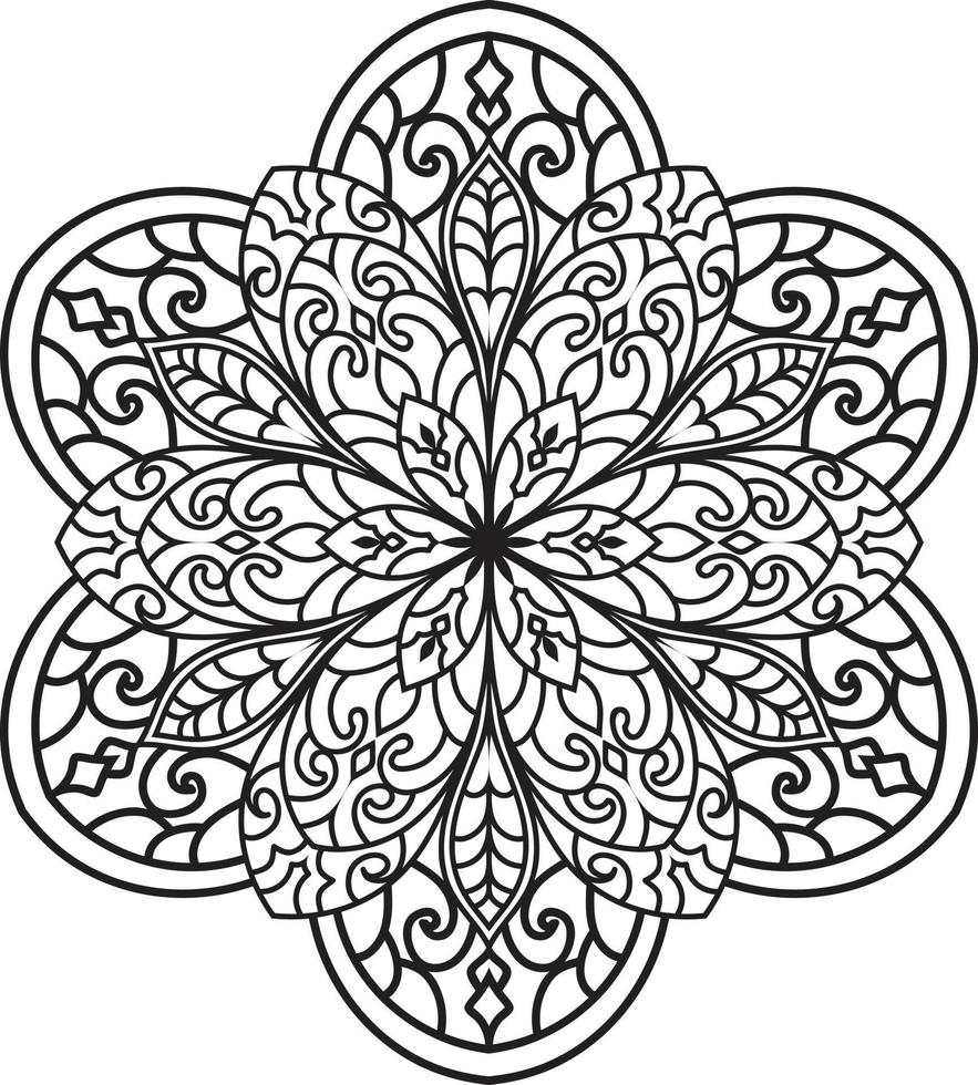 Outline Mandala Vector
