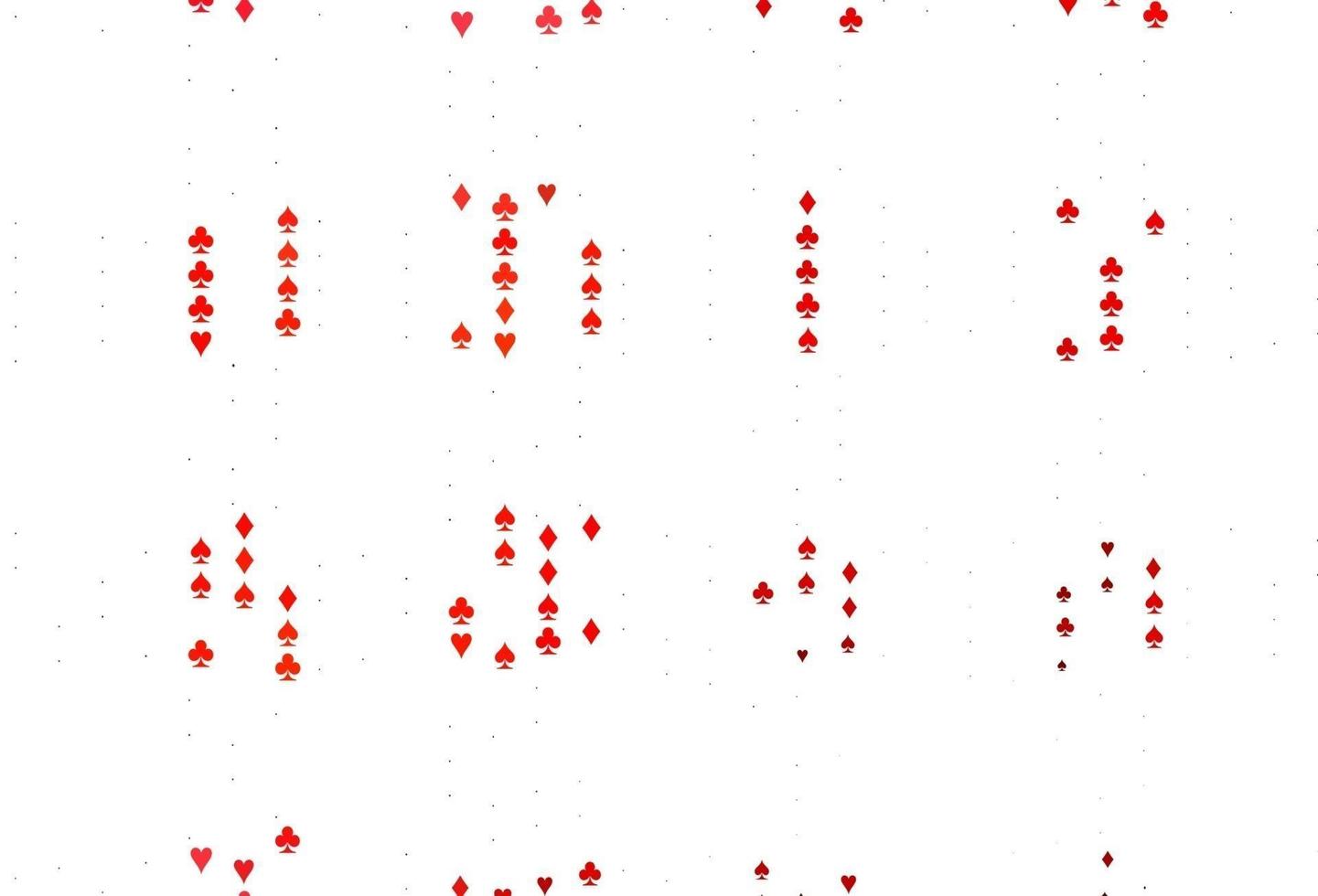 Light Red vector texture with playing cards.