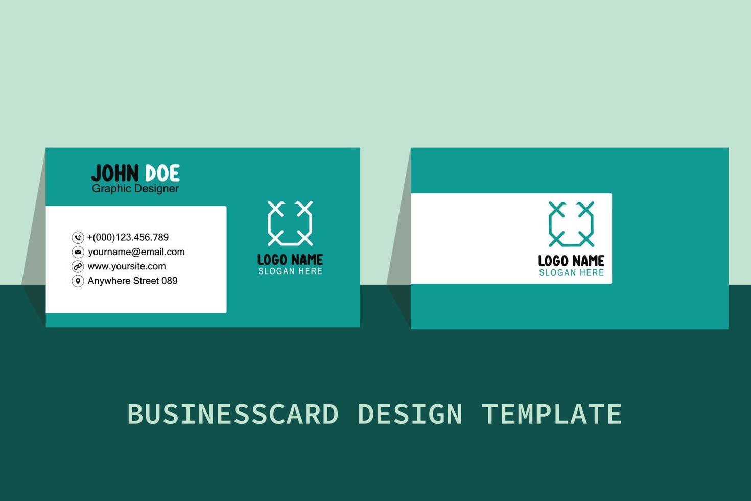 Business Card Template Free Vector